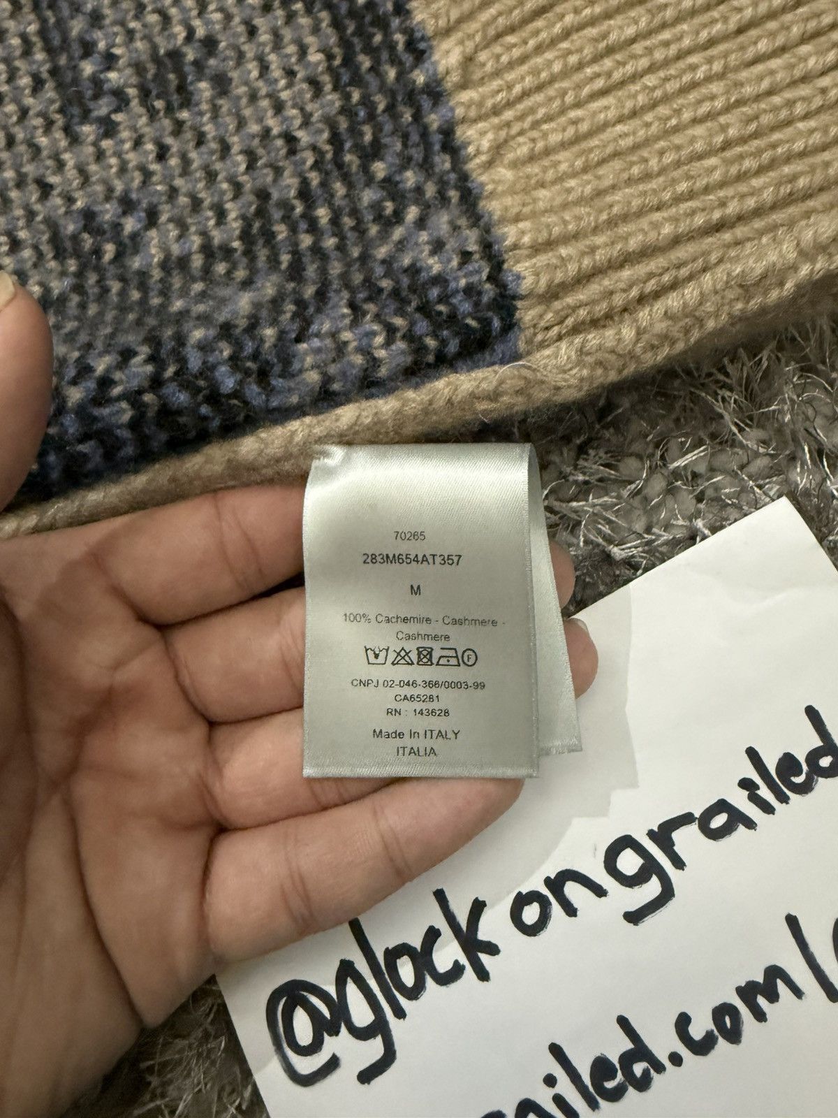 Dior × Travis Scott Dior x Travis Scott Cashmere Oblique Monogram Knit Vest Size US M / EU 48-50 / 2 - 10 Thumbnail