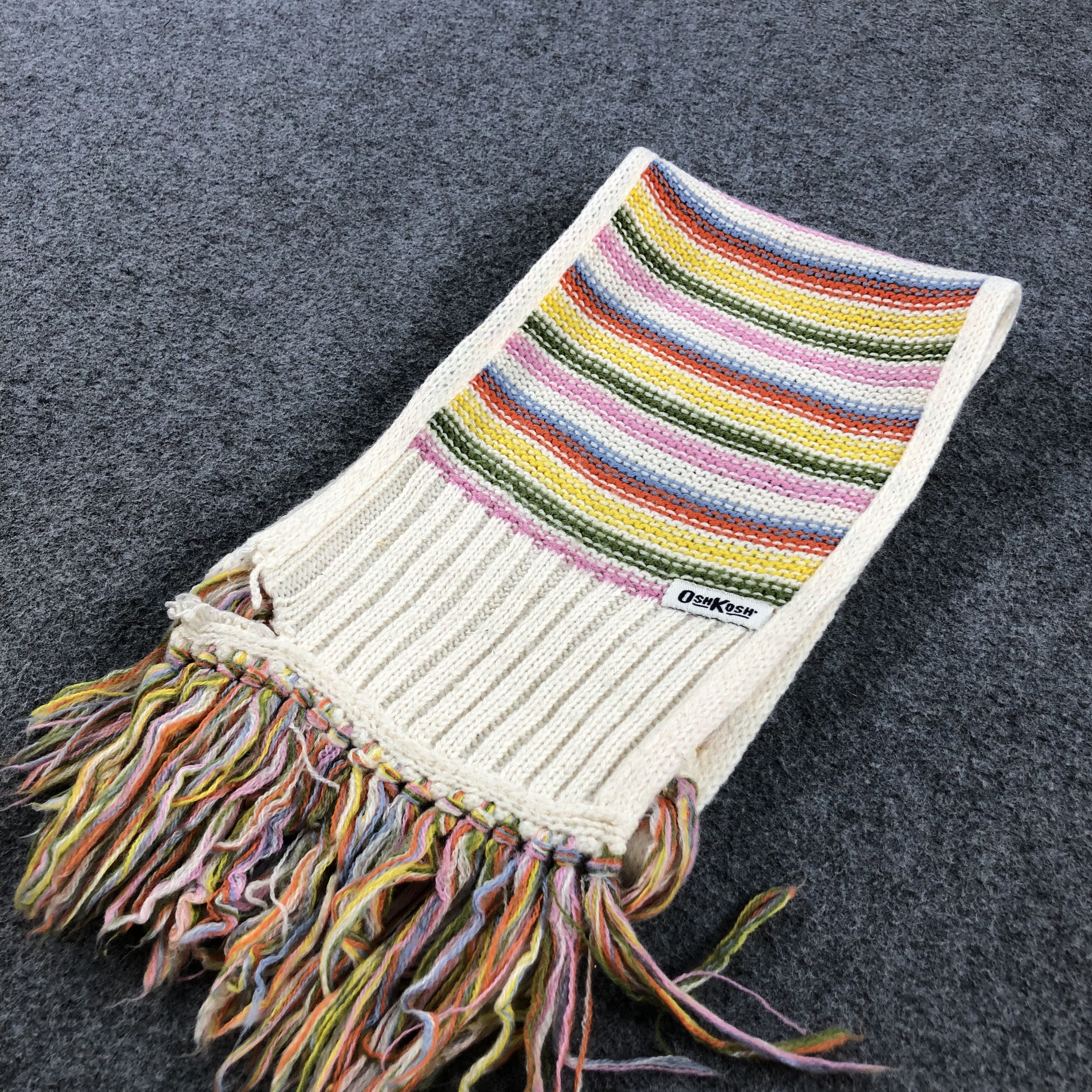 Oshkosh Oshkosh Wool Scarf Muffler V621 Size ONE SIZE - 3 Thumbnail