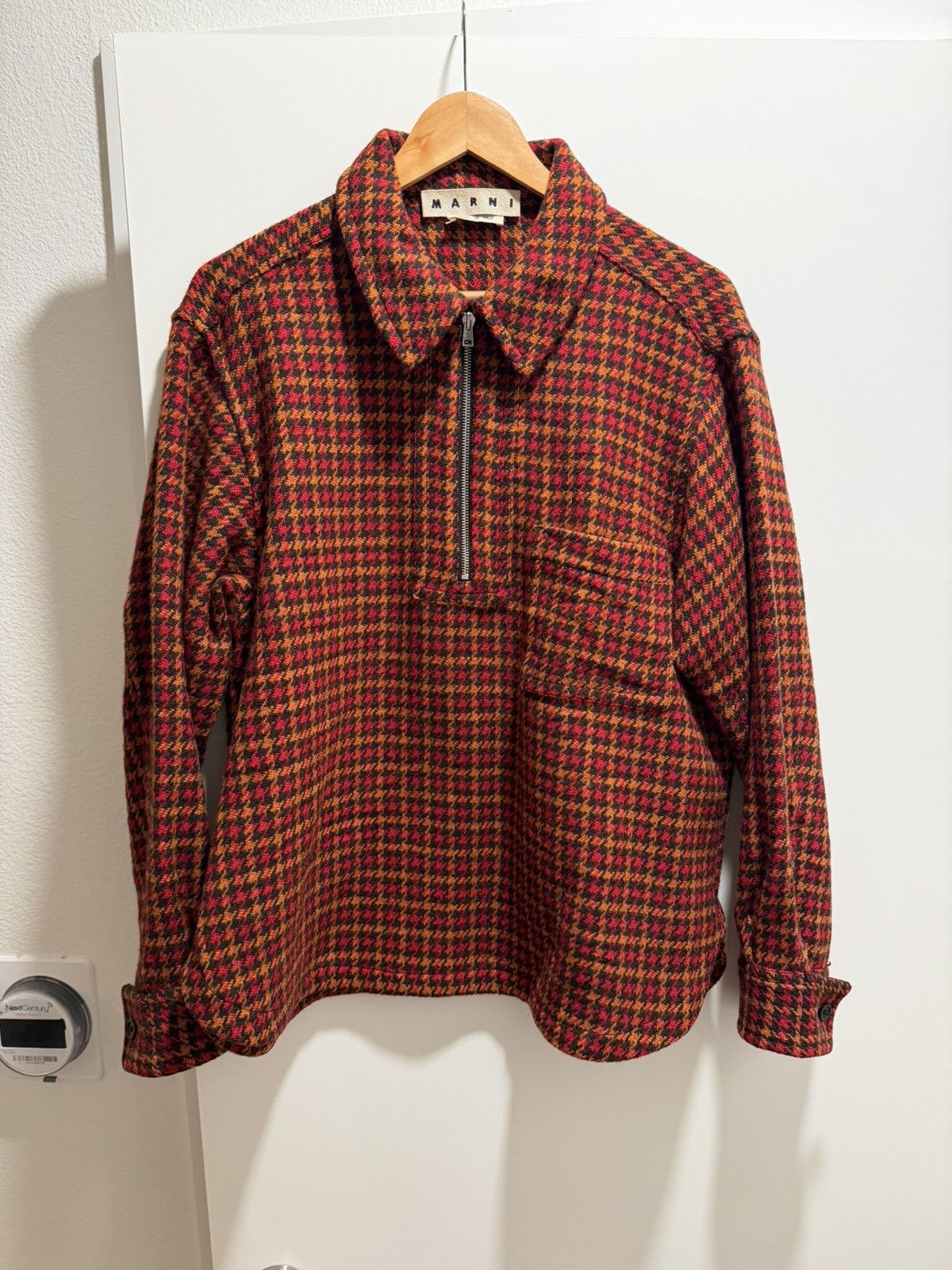 Marni Marni FW18 Houndstooth Shirt Size US M / EU 48-50 / 2 - 1 Thumbnail