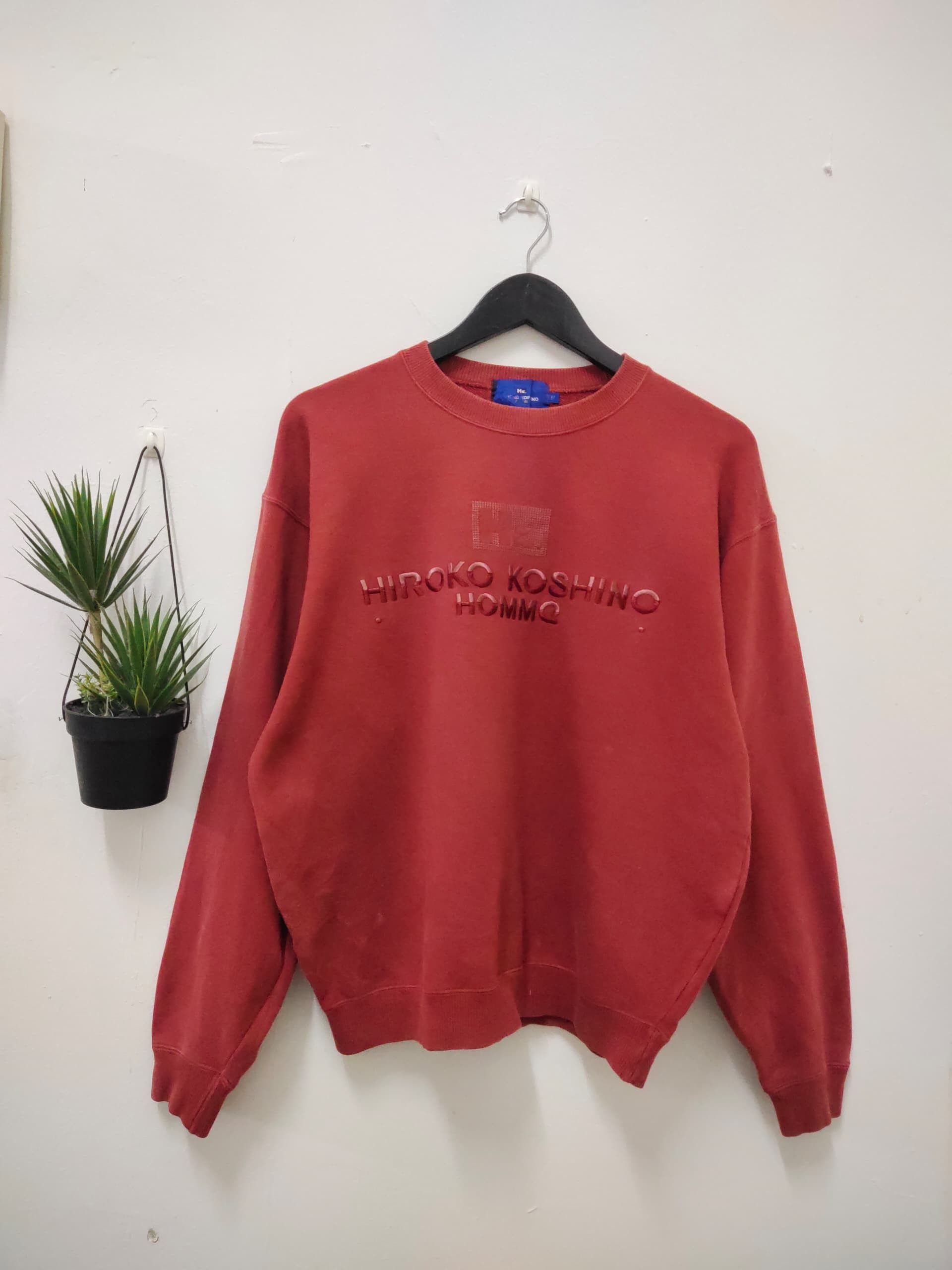 Hiroko Koshino Homme Vintage Hiroko Koshino Homme Big logo sweatshirt Size US M / EU 48-50 / 2 - 1 Thumbnail