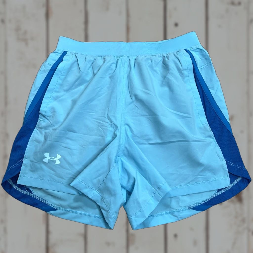 Under Armour Under Armour UA Launch Shorts Men Medium Blue 5” Athletic Lined Quick Dry NWT Size US 27 - 1 Thumbnail
