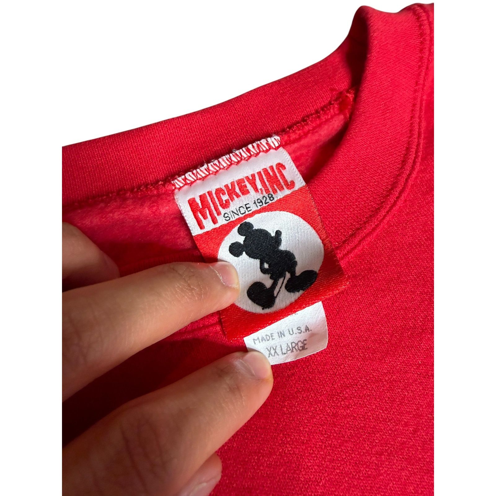 Disney × Vintage Vintage 90s Disney World Mickey Mouse Crewneck Sweatshirt Size US XXL / EU 58 / 5 - 4 Thumbnail