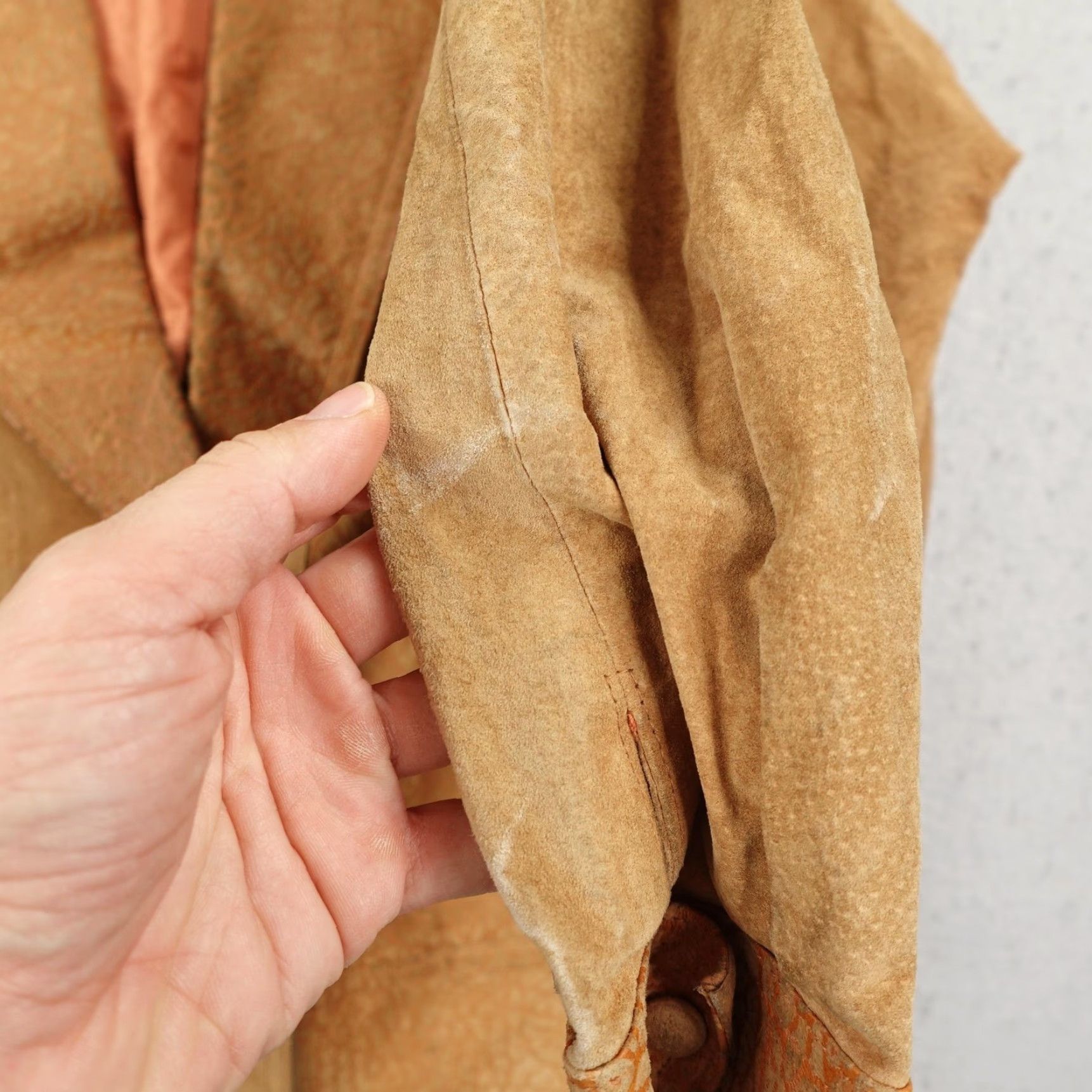 Vintage VINTAGE Avanti Jacket Women Large Brown Suede Overcoat 80s Casual with Shoulder Pads Size L / US 10 / IT 46 - 5 Thumbnail