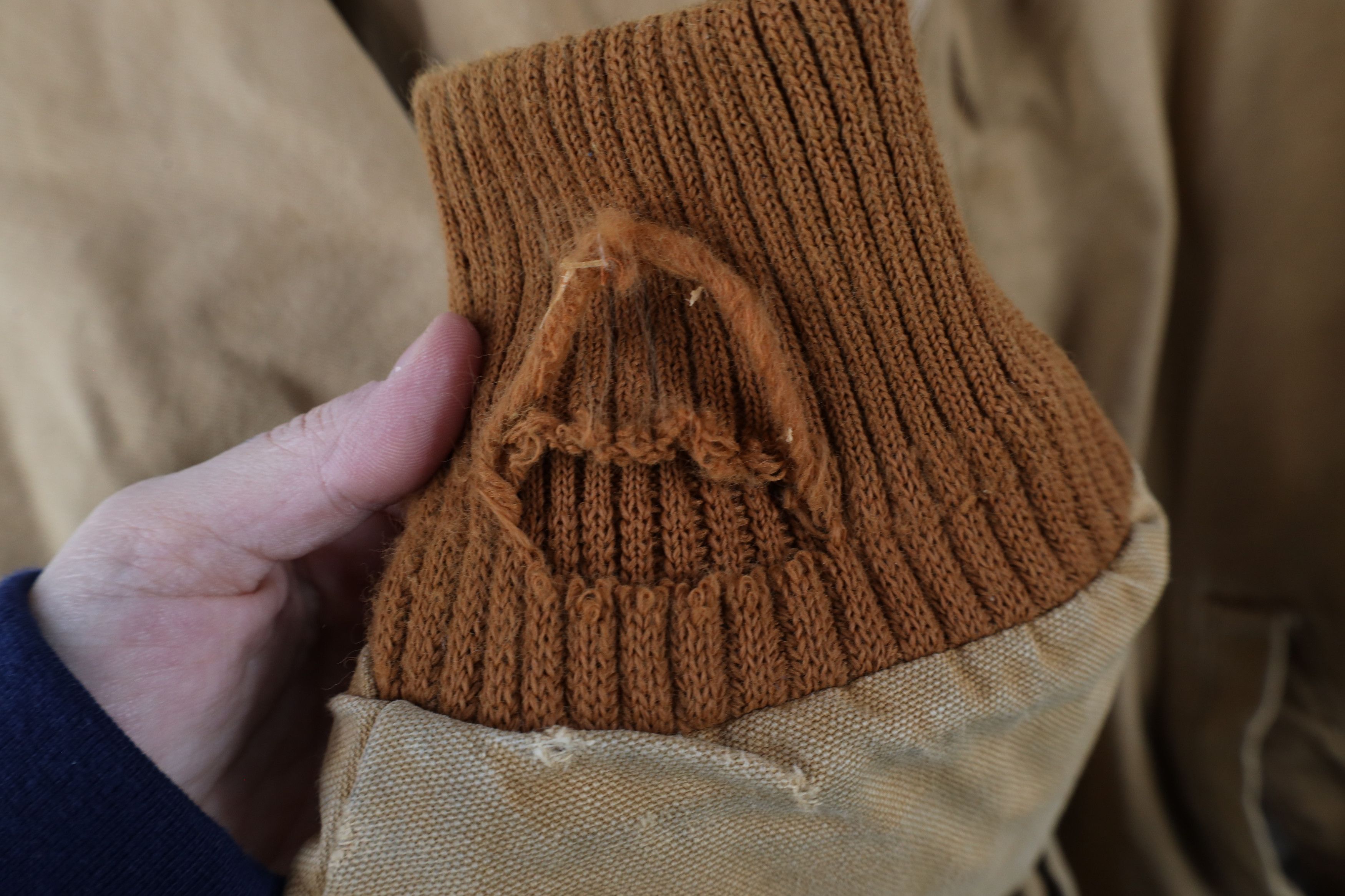 Vintage × Walls Vintage 90s Walls Canvas Bomber Jacket Duck Brown USA Size US XL / EU 56 / 4 - 6 Thumbnail