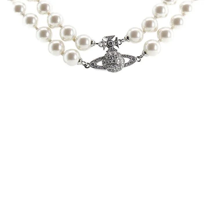 Vivienne Westwood Vivienne Westwood Grazella Pearl Choker Necklace -2507 Size ONE SIZE - 3 Thumbnail