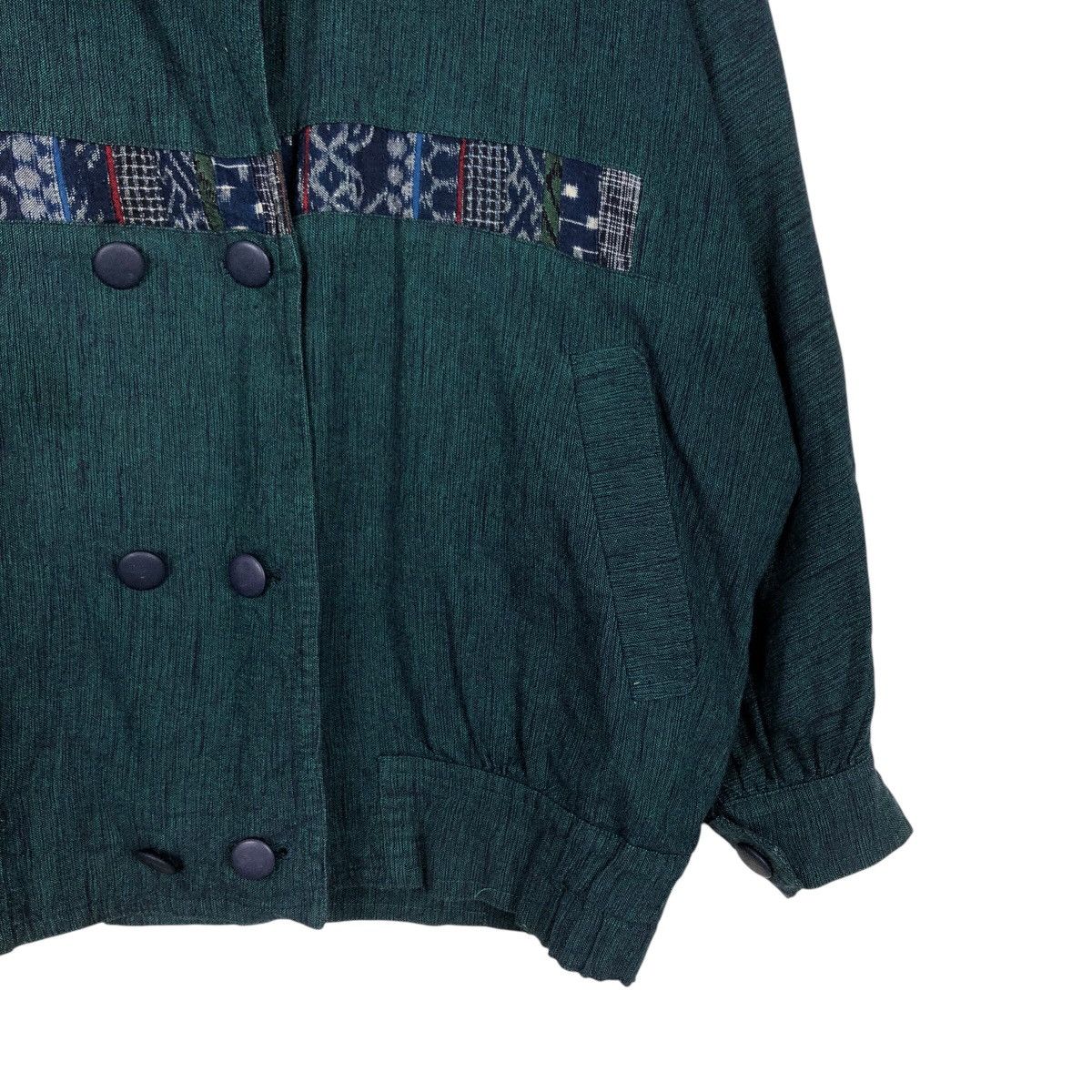 Japanese Brand Rich Green Vintage Bomber Jacket Unknown Brand Issey Miyake Size US M / EU 48-50 / 2 - 6 Thumbnail