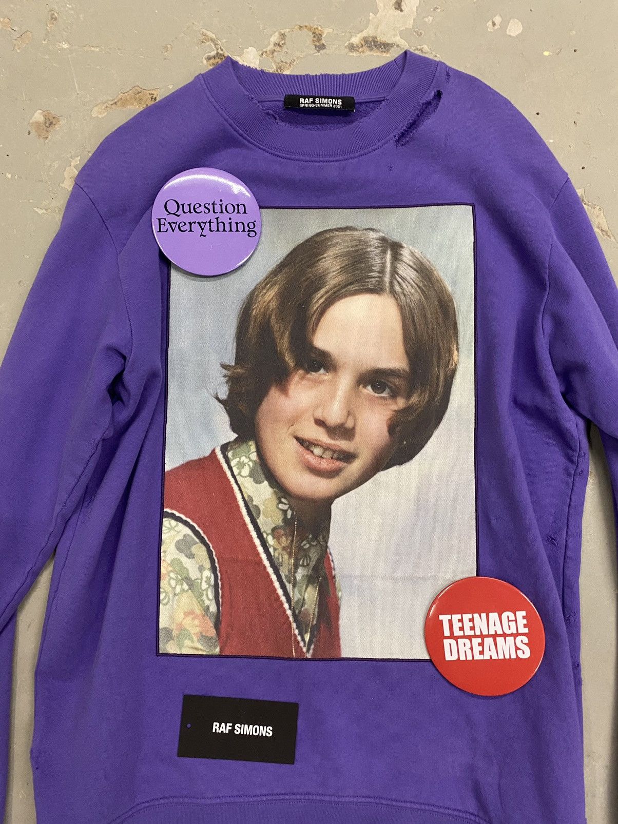 Raf Simons Raf Simons Teenage Dreams Purple Sweater Size US S / EU 44-46 / 1 - 3 Thumbnail