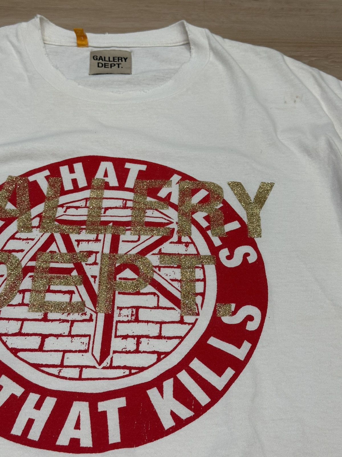 Gallery Dept. Gallery Dept Art that Kills Brick Logo Tee Size US L / EU 52-54 / 3 - 3 Thumbnail