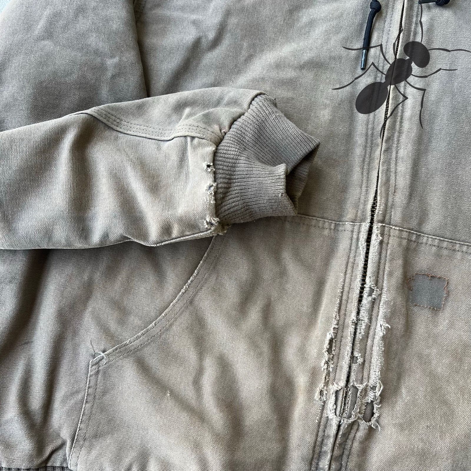 Carhartt × Vintage Carhartt J130 DES brown hooded work wear jacket Size US XL / EU 56 / 4 - 3 Thumbnail
