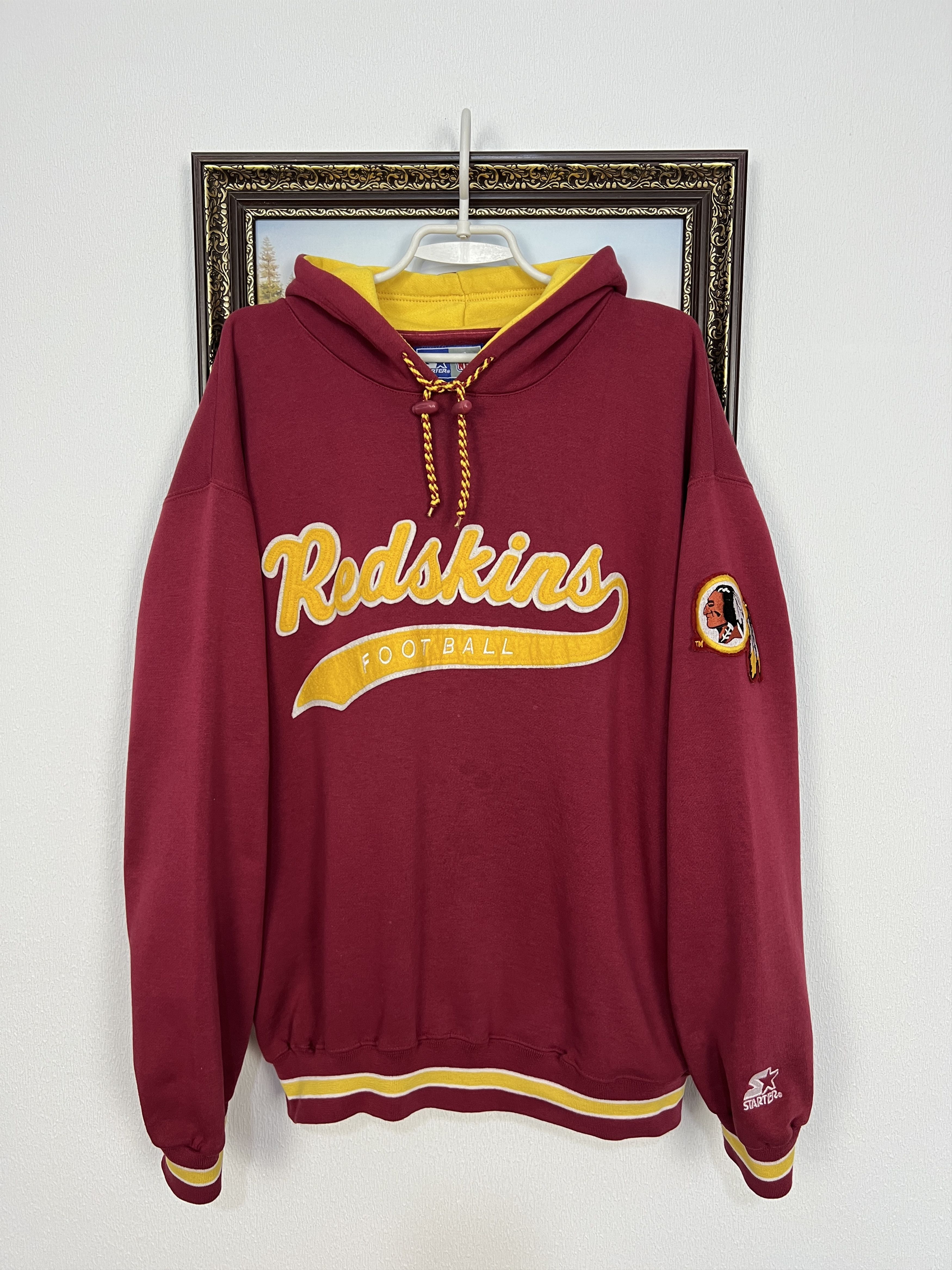 Starter Vintage 90's Starter Redskins Commanders Hoodie Mens NFL Size US L / EU 52-54 / 3 - 1 Thumbnail