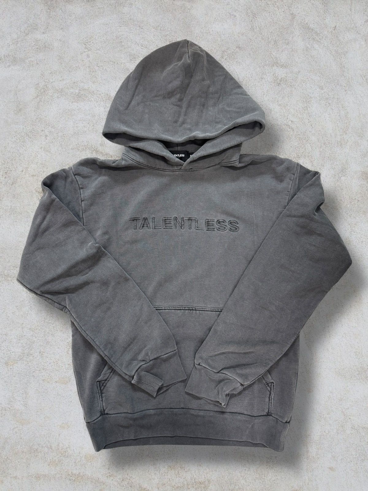 Talentless NEW TALENTLESS MENS HOODIE-CIRCLE LOGO EMBROIDERED-STEELGRAY Size US S / EU 44-46 / 1 - 2 Thumbnail