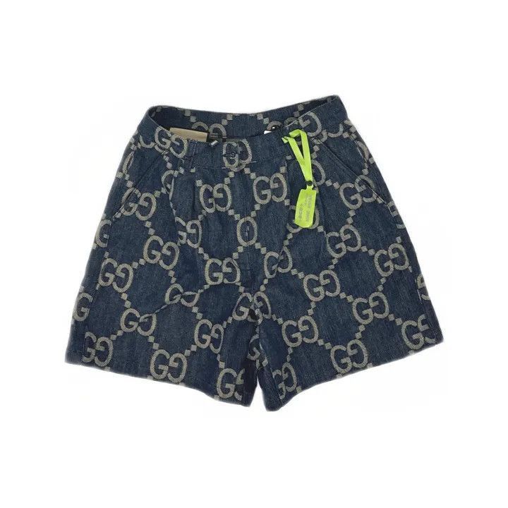 Gucci Gucci Blue Double G Logo Casual Shorts-2507 Size 41" - 8 Thumbnail