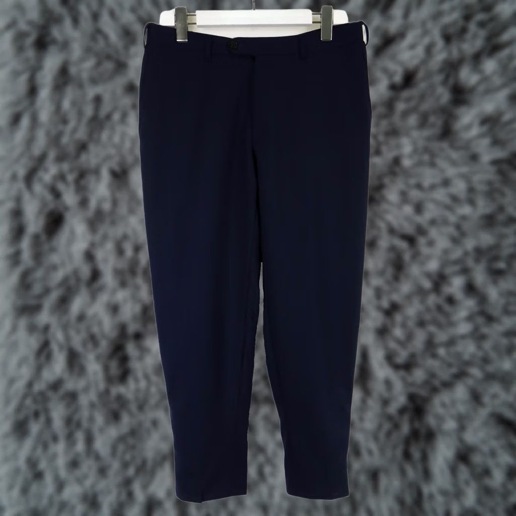 Suitsupply SUITSUPPLY Brescia Trousers Men's UK 32 Navy Blue Pleated Zip Fly Pure Wool Size US 32 / EU 48 - 1 Thumbnail