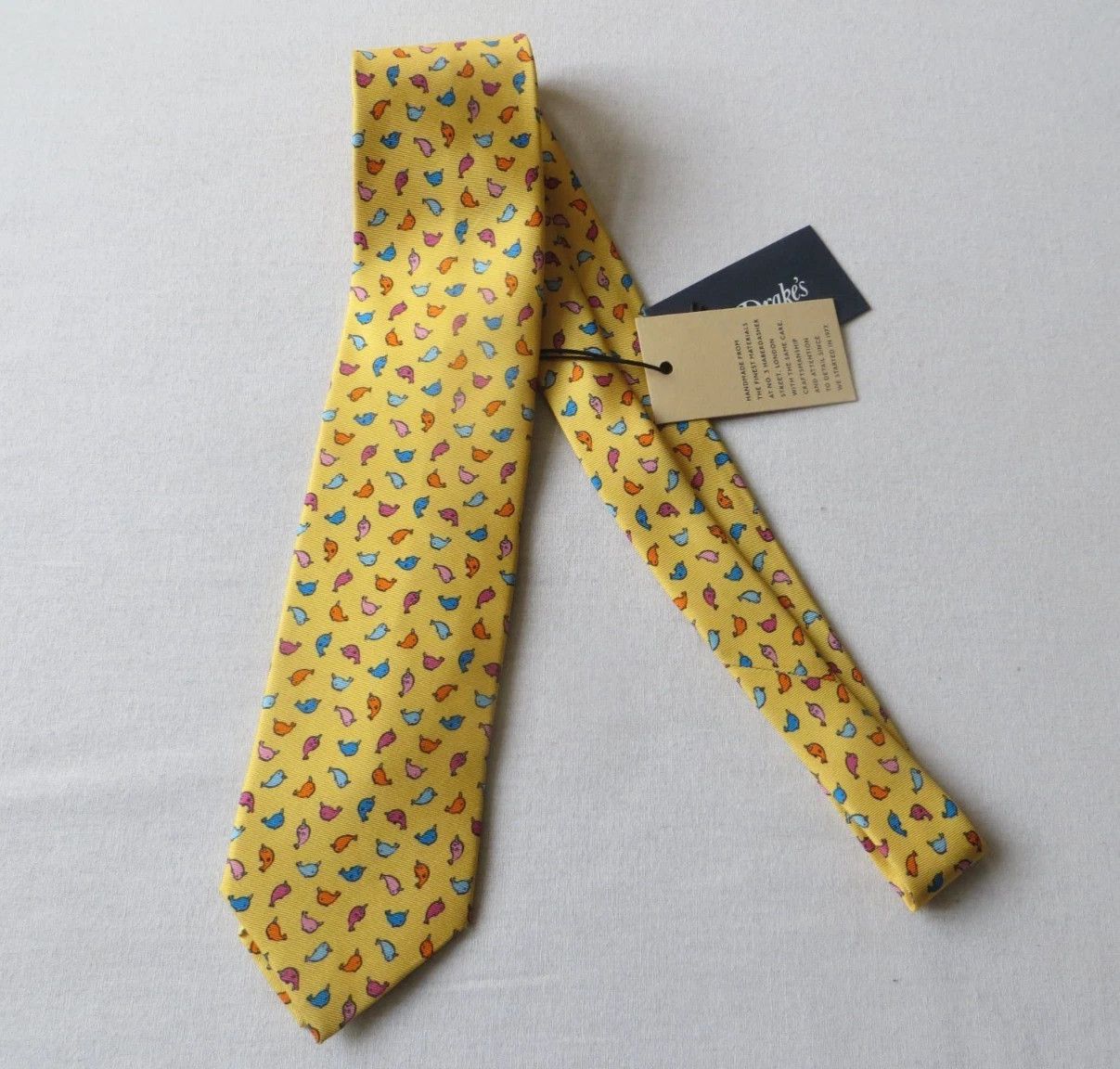 Drake's DRAKE'S 100% SILK PRINTED HAND MADE NEW WITH TAG Size ONE SIZE - 1 Thumbnail
