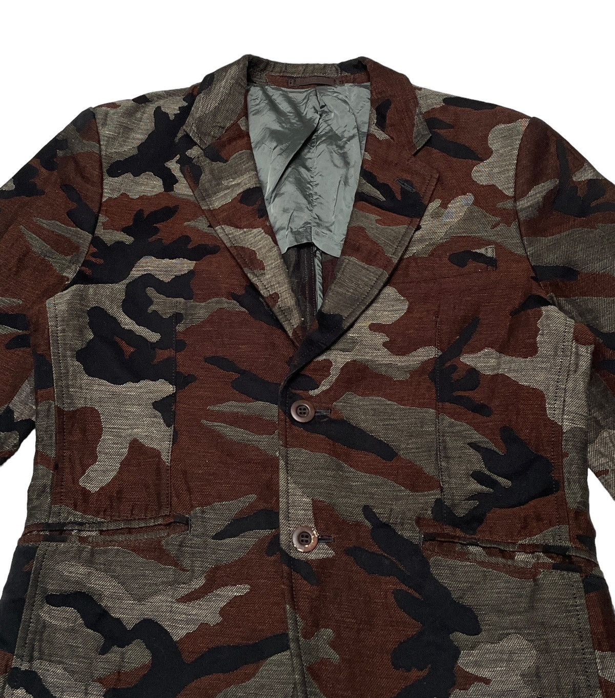 Comme des Garcons × Japanese Brand × Vintage Vintage Comme Des Garcons Homme Camouflage Jacket 2000s Size US S / EU 44-46 / 1 - 4 Thumbnail