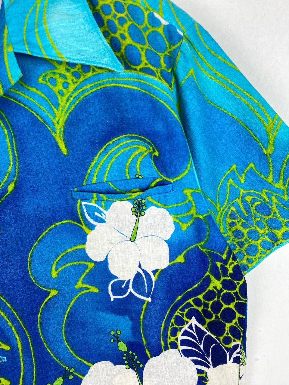 Vintage vintage 60s/70s hawaiian shirt very nice design Size US L / EU 52-54 / 3 - 3 Thumbnail