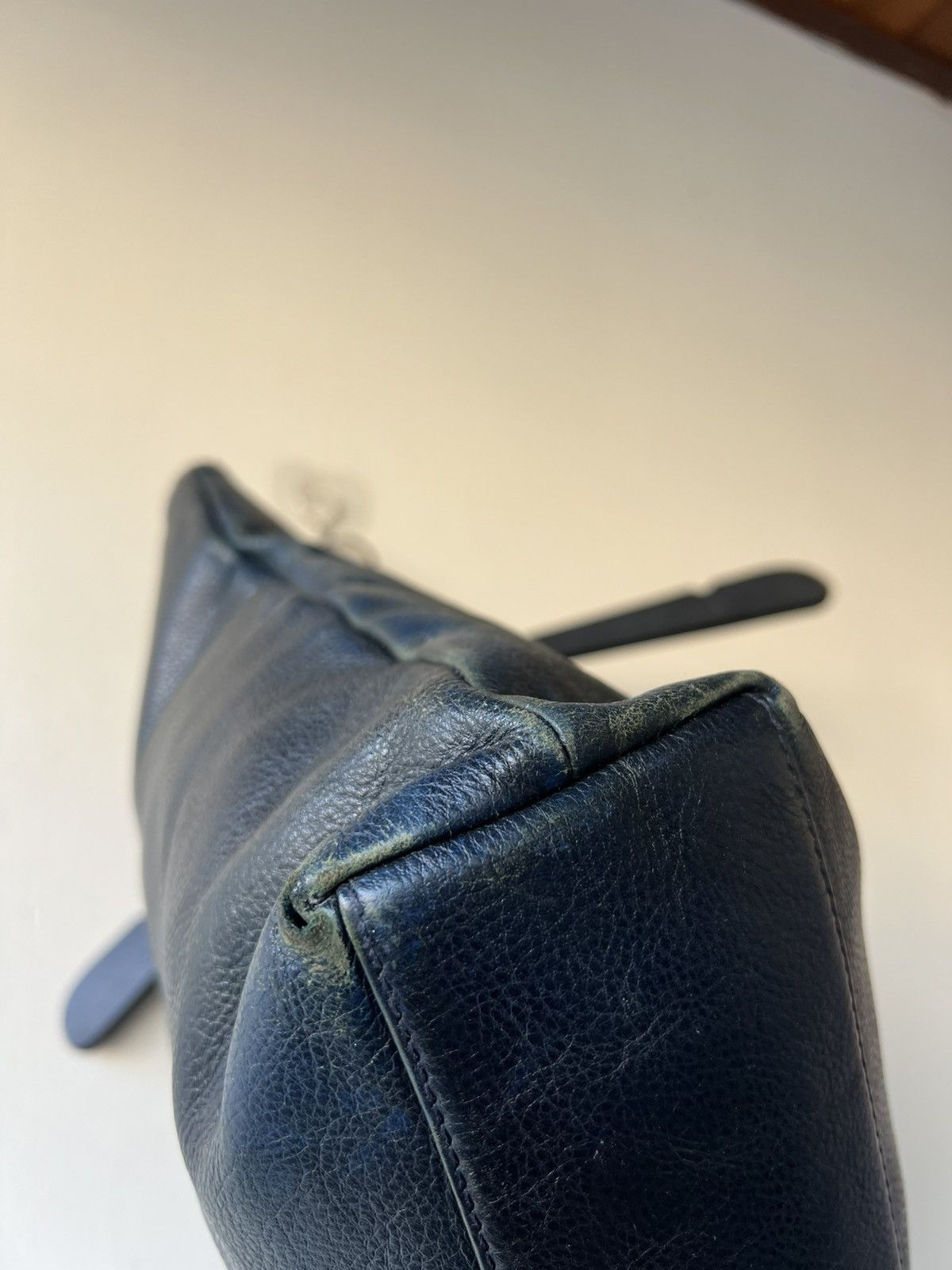 Bajra L.E.D. Bites Tokyo Distressed Faded Patina Leather Tote Bag Size ONE SIZE - 24 Thumbnail