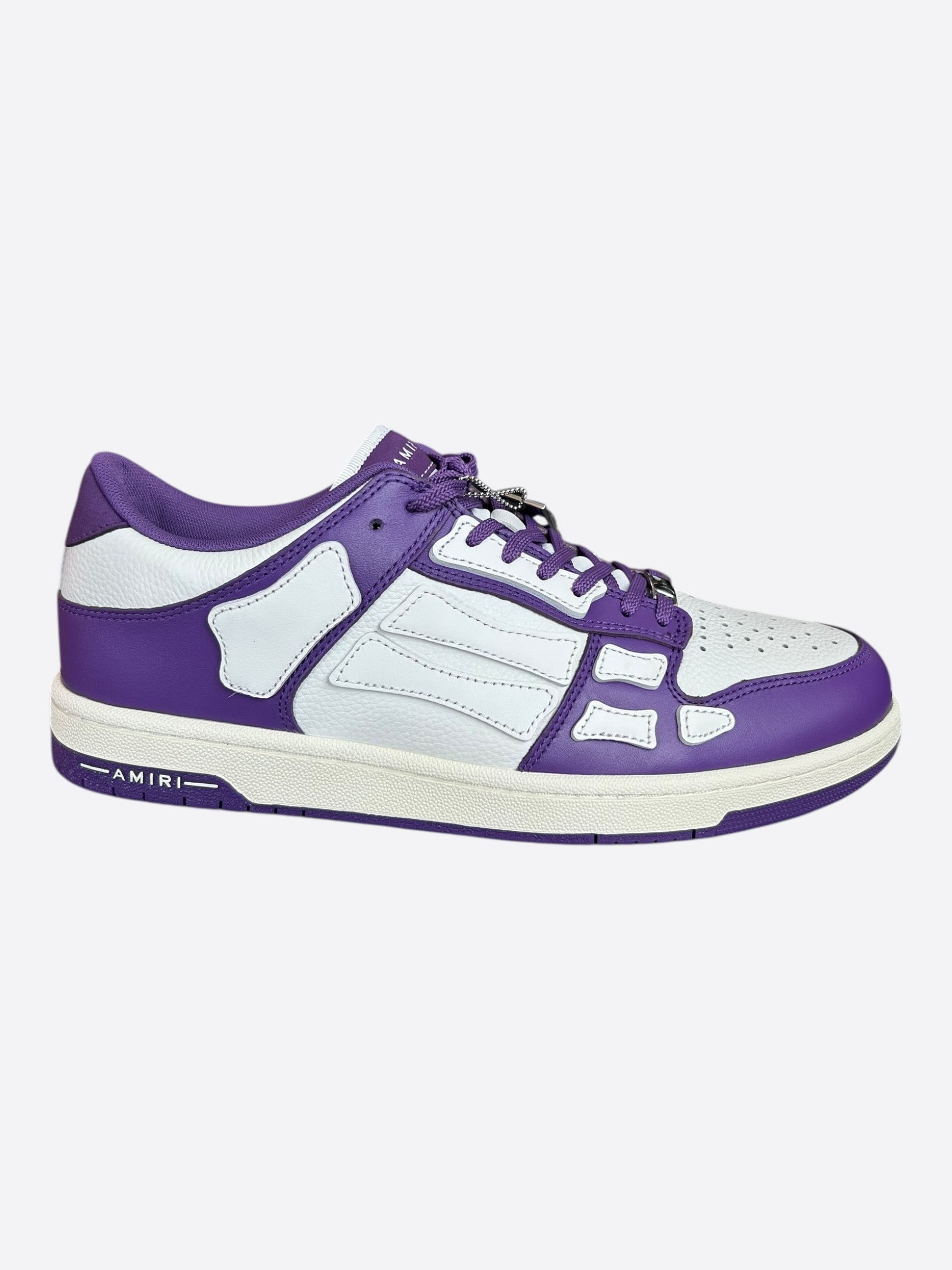 Amiri Amiri Purple & White Skel Low Top Sneakers Size US 13 / EU 46 - 1 Thumbnail