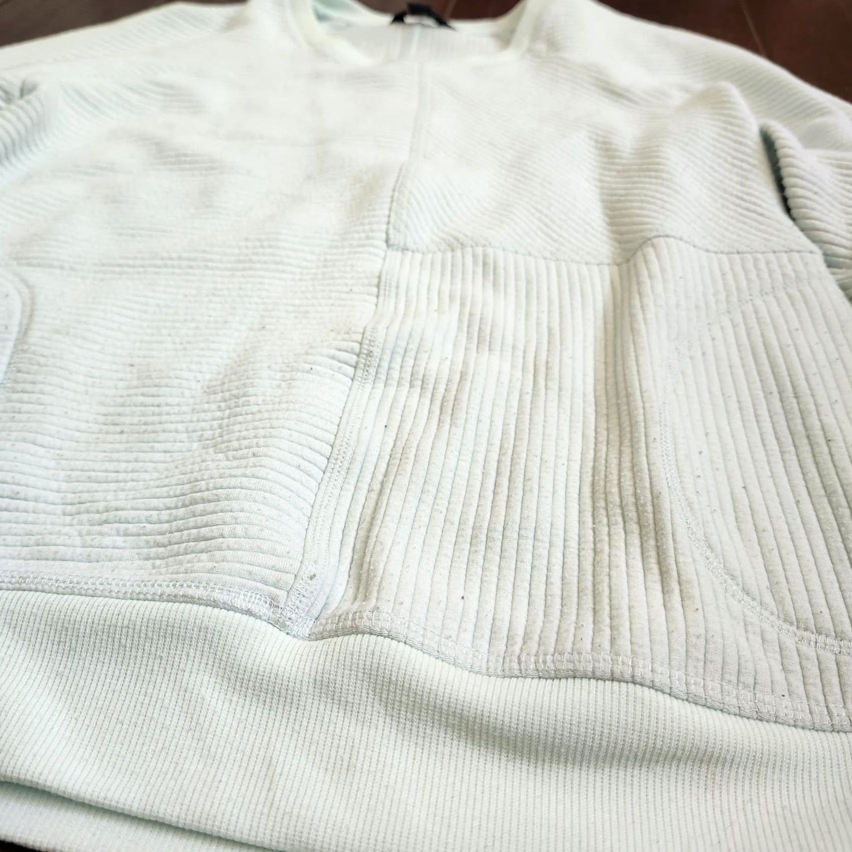 Fila Fila Sweater Women Blue Solid Long Sleeve Crew Neck Pockets Outdoor Casual Size M - Women's Pullover" Size M / US 6-8 / IT 42-44 - 6 Thumbnail