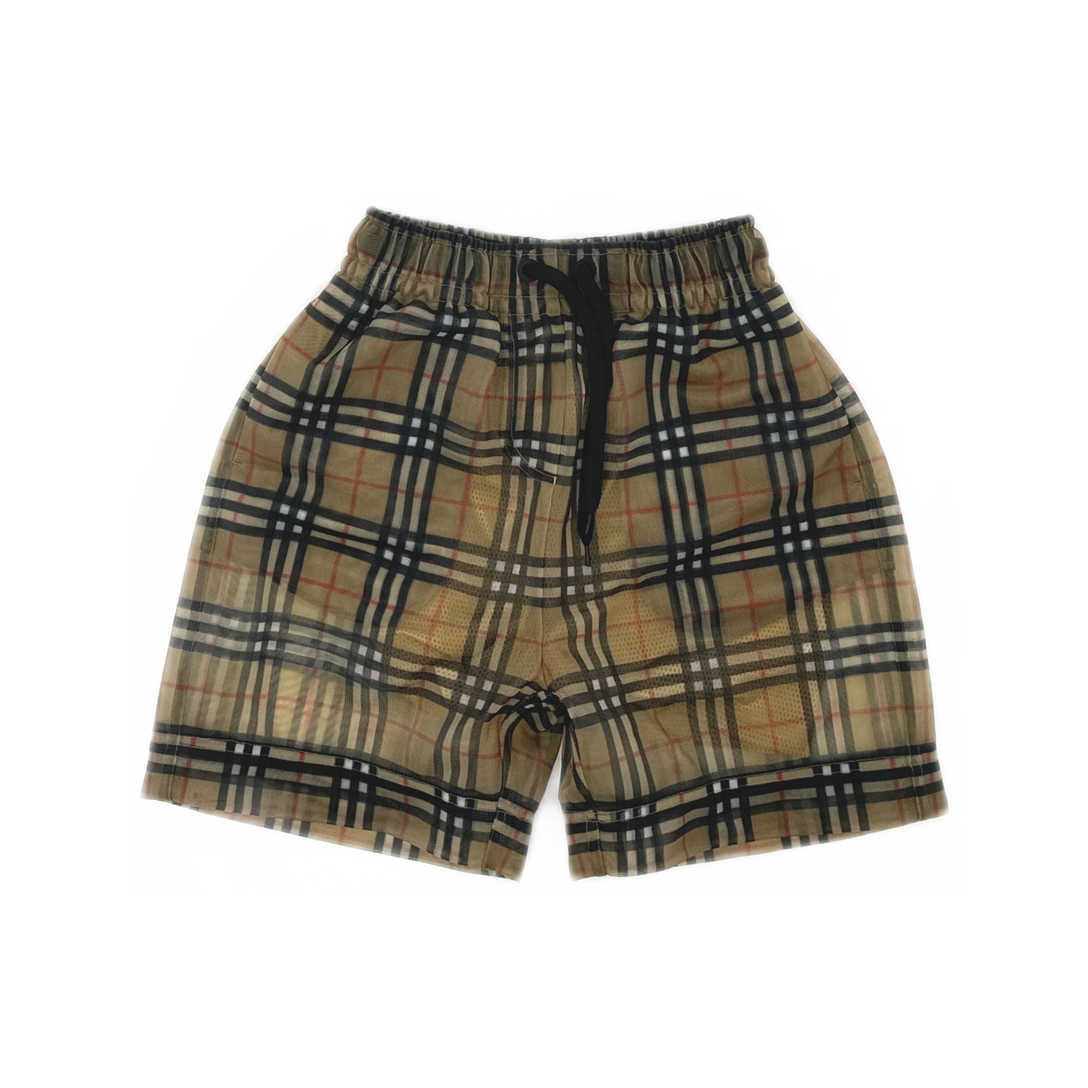 Burberry Burberry Archive Beige Check Mesh Shorts Size XS Size 26" / US 2 / IT 38 - 1 Thumbnail