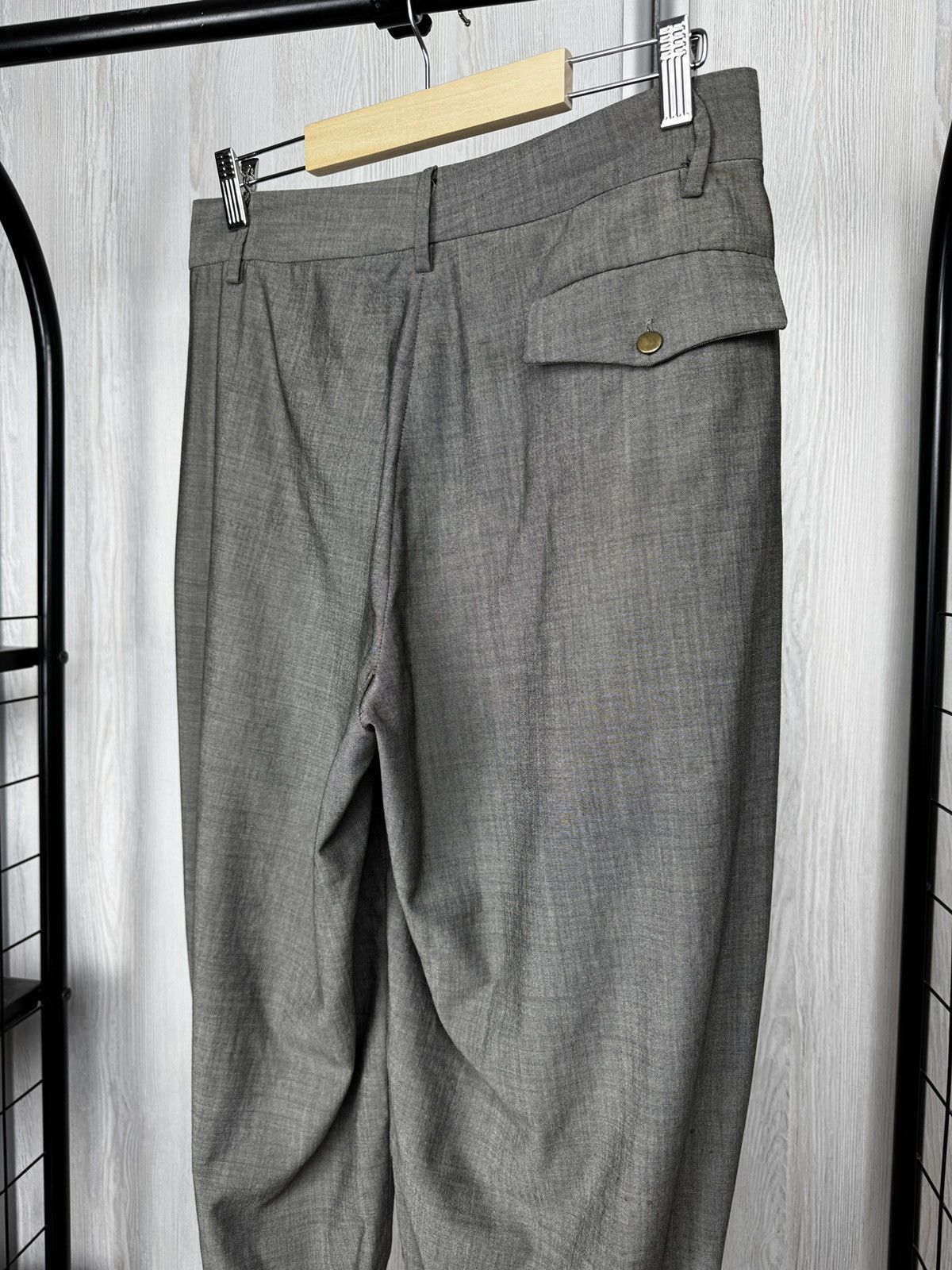 Marithe + Francois Girbaud Marithe Francois Girbaud gray avant garde bondage dress pant Size 29" - 7 Thumbnail