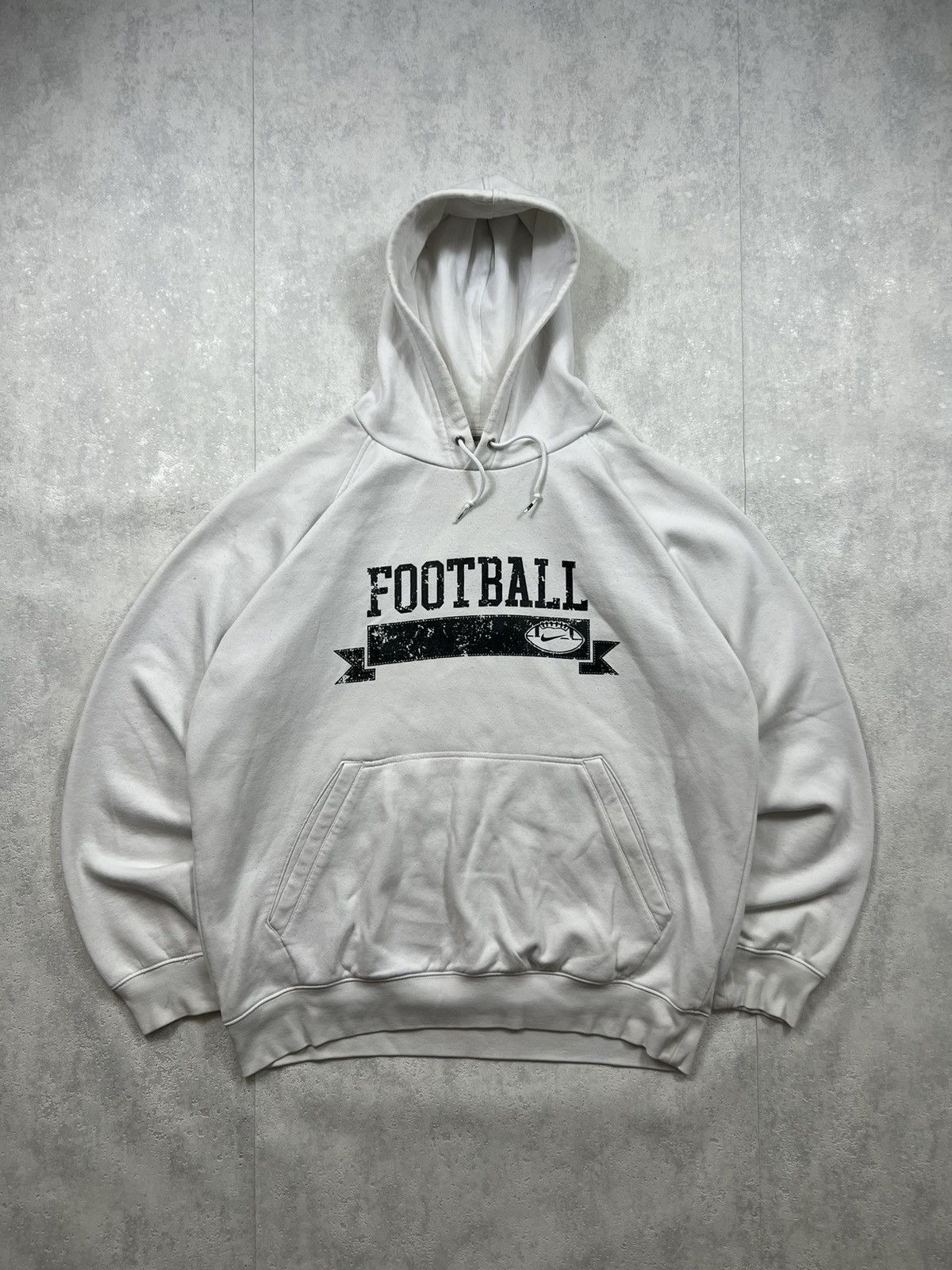 Nike 00’s NIKE AMERICAN FOOTBALL SWOOSH RUGBY LOGO Y2K HOODIE Size US L / EU 52-54 / 3 - 1 Thumbnail