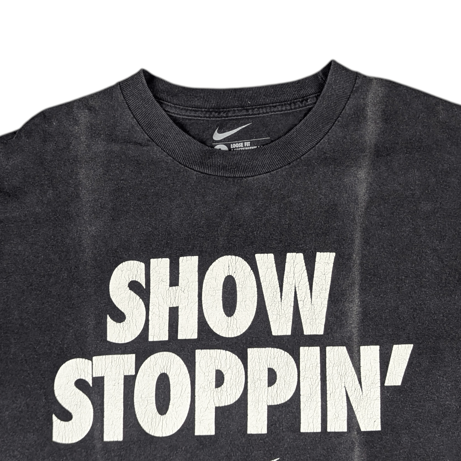 Nike Vtg 2000's NIKE Loose Fit Show Stoppin' Graphic Tee Shirt Size US L / EU 52-54 / 3 - 5 Thumbnail