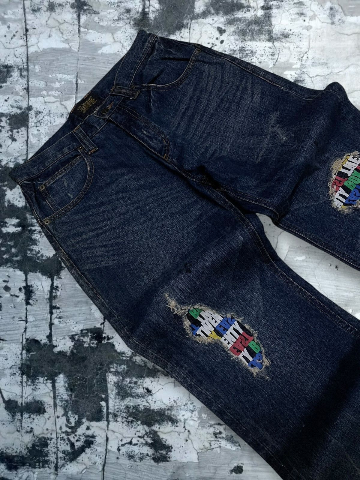 Hysteric Glamour Vintage Japan Designer Identifying Label Patchwork Denim Size US 31 - 7 Thumbnail