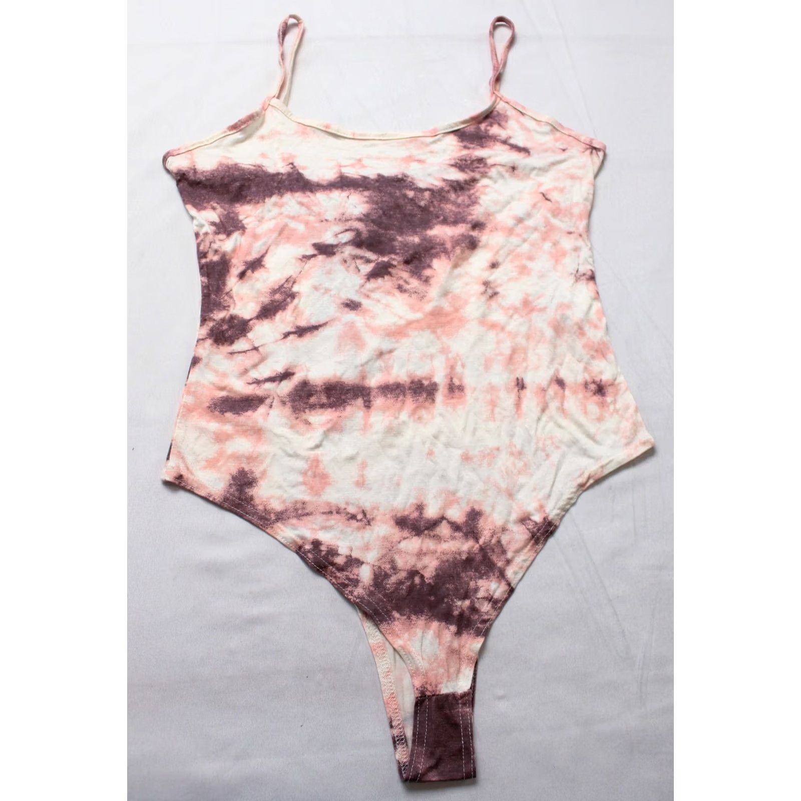 Boohoo Boohoo Women's Amilia Tie Dye Jersey Bodysuit JL3 Multicolor Size 10 NWT Size L / US 10 / IT 46 - 2 Thumbnail