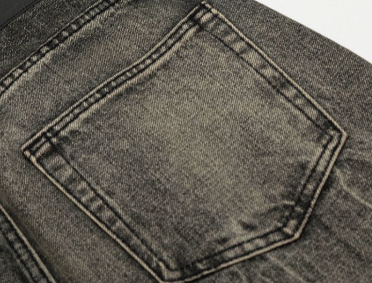 Vintage Men's street loose casual retro distressed lightning jeans Size US 32 / EU 48 - 5 Thumbnail