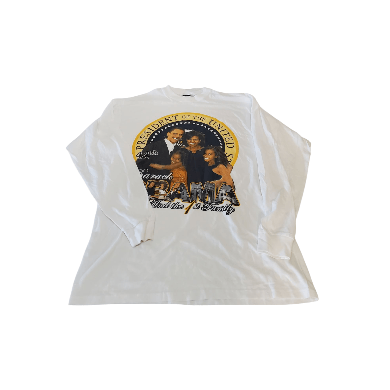 Vintage ✅️Y2K Barrack Obama and the 1st Family Longsleeve T-Shirt Size US XL / EU 56 / 4 - 1 Thumbnail