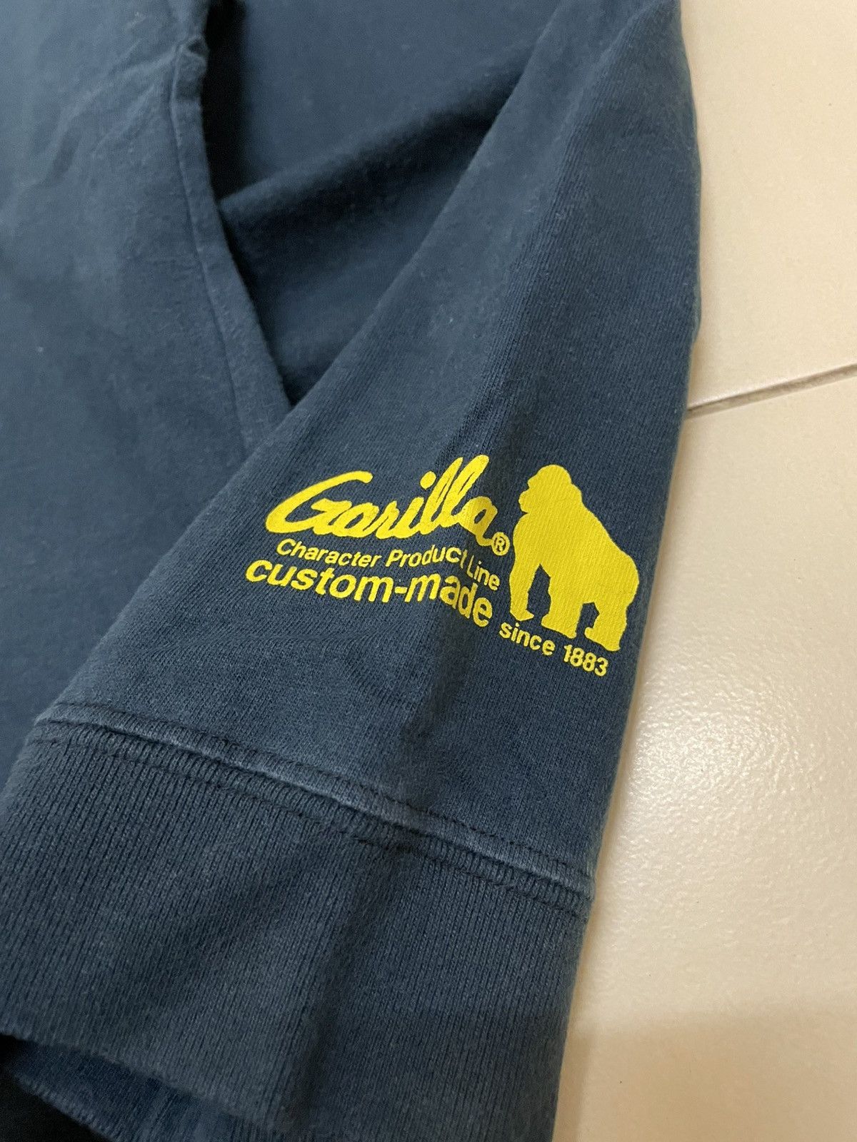 Japanese Brand Brutally Gorilla GRL Long Sleeve Tshirt Size US M / EU 48-50 / 2 - 5 Thumbnail