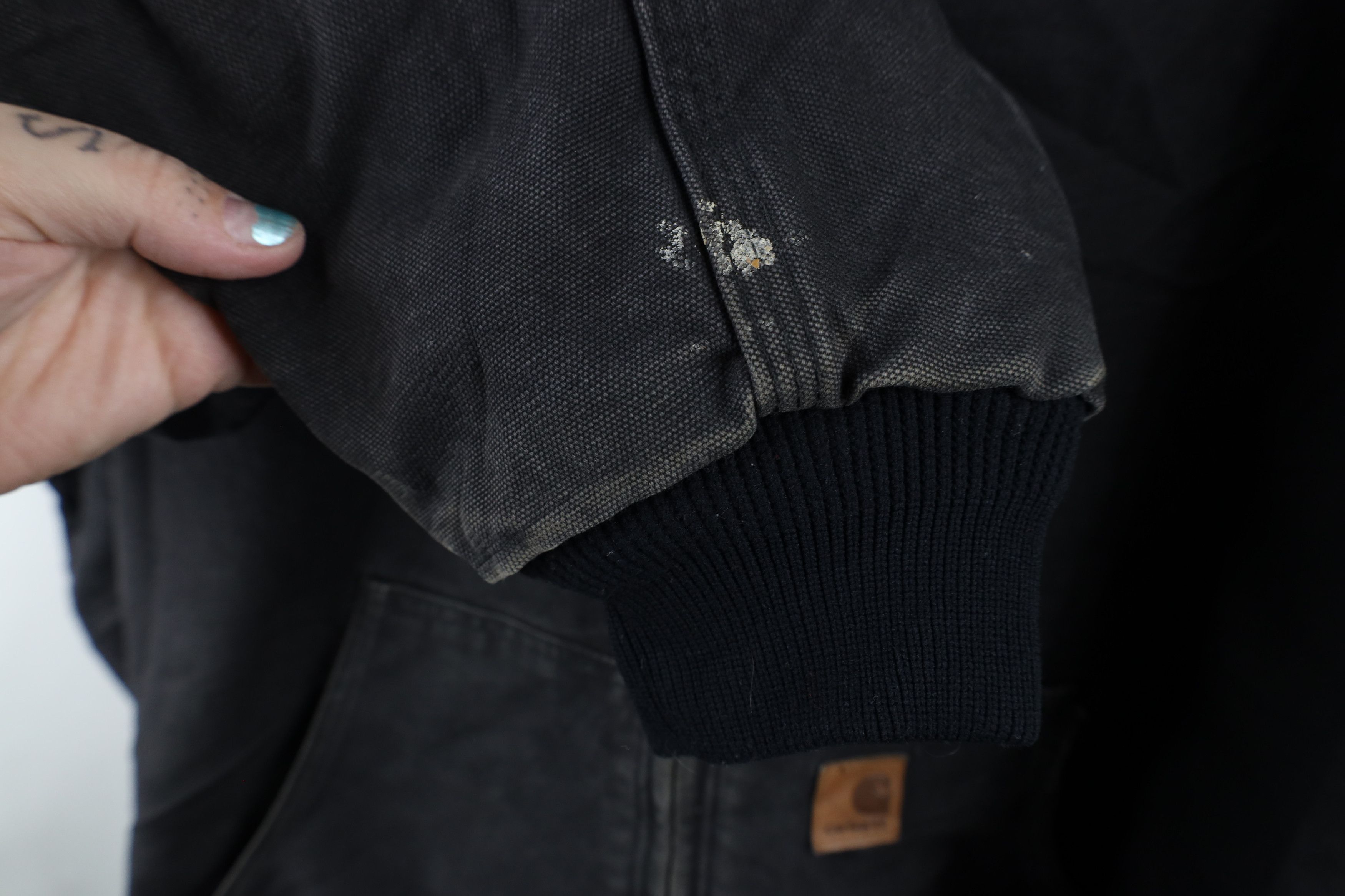 Carhartt Vintage Carhartt Quilted Canvas Hooded Full Zip Jacket Black Size US XXL / EU 58 / 5 - 6 Thumbnail