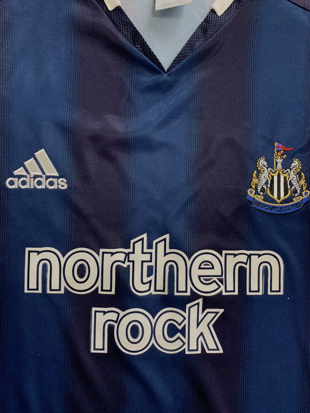 Vintage Adidas Newcastle United 2004/5 Away Soccer Football Jersey Size US L / EU 52-54 / 3 - 5 Thumbnail
