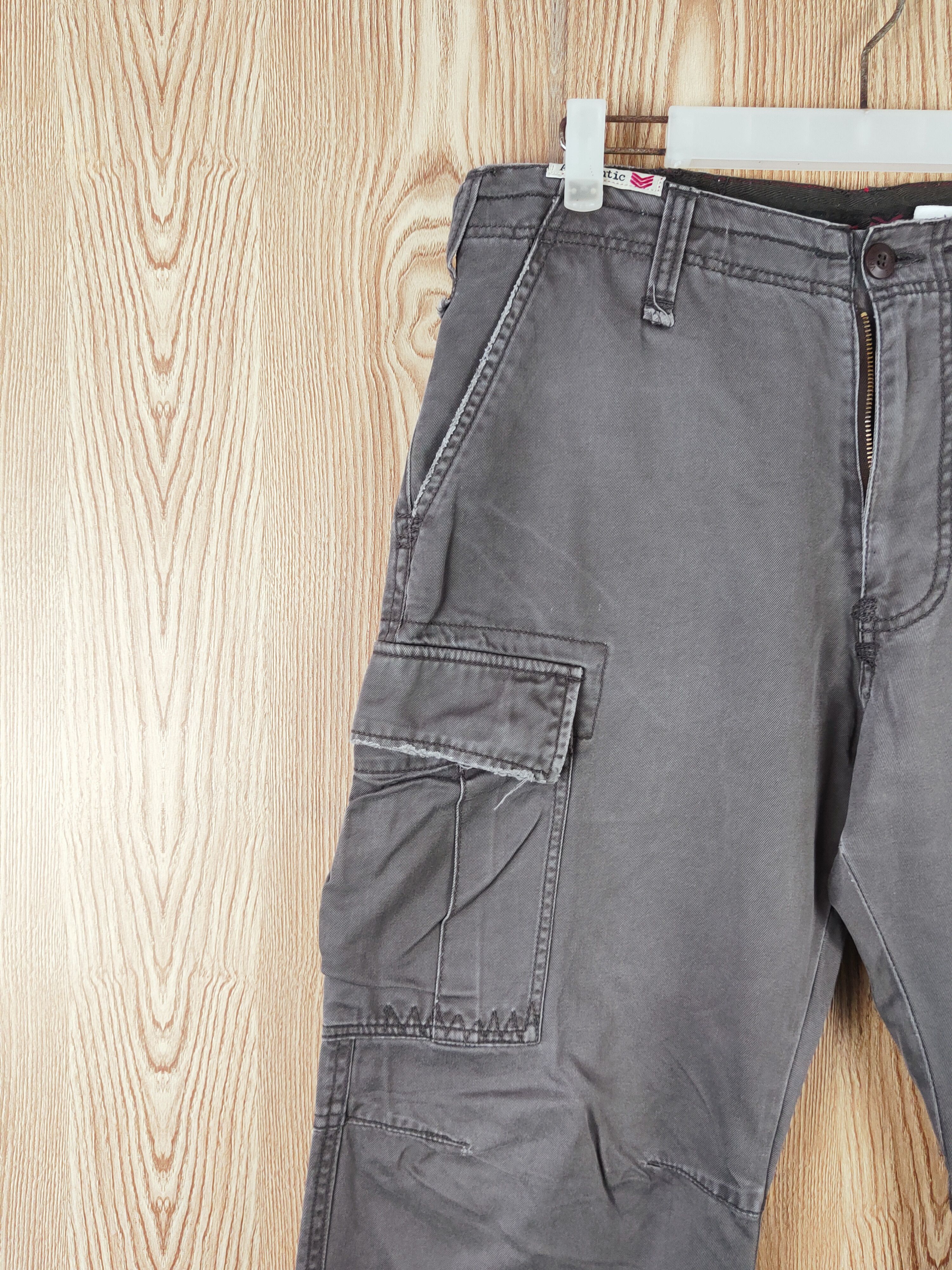 Japanese Brand Vache Gray Multipocket Tactical Cargo Pants #W113 Size US 31 - 3 Thumbnail