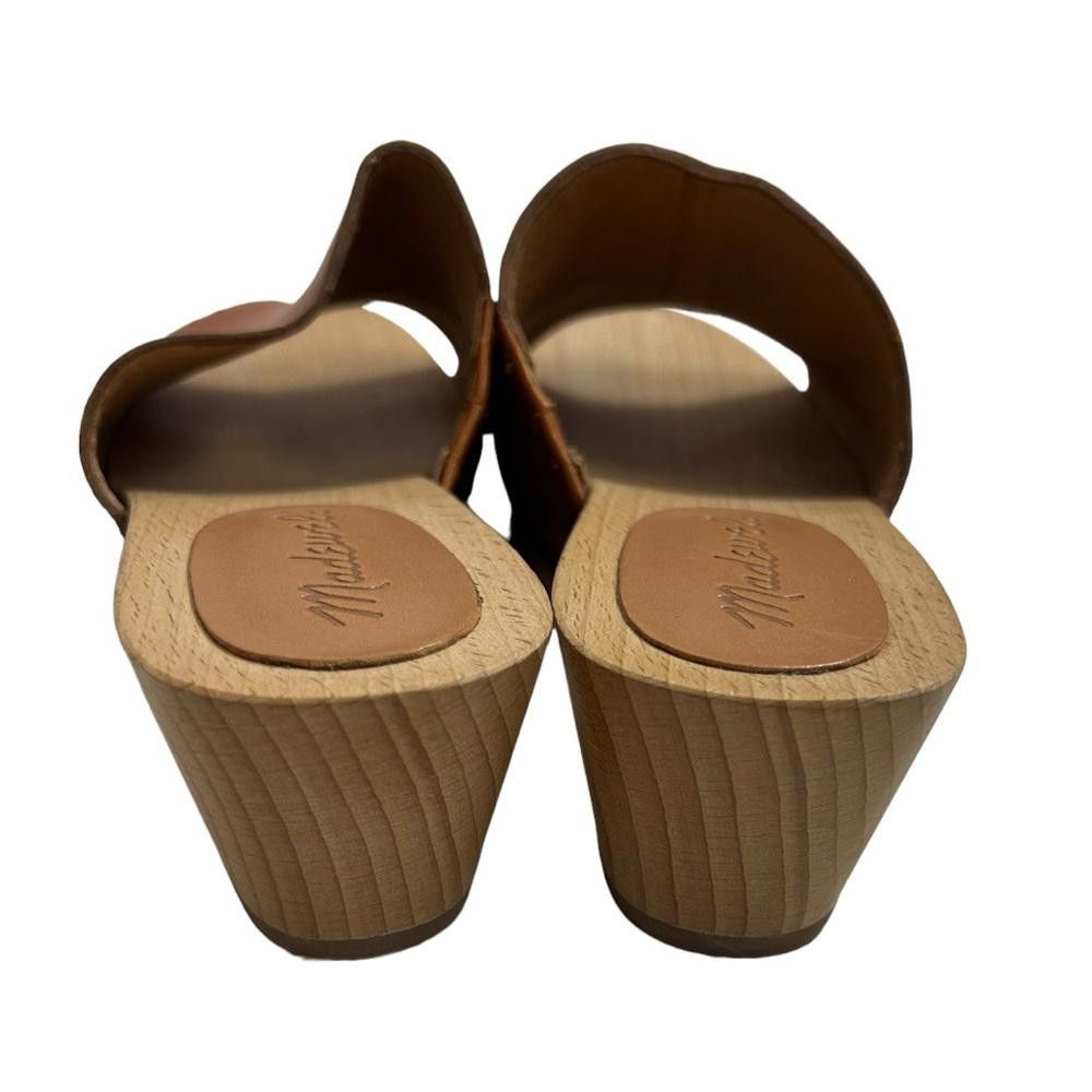 Madewell Madewell l The Evelyn Slide Leather Wooden Clog Size 6 Size US 6 / IT 36 - 7 Thumbnail