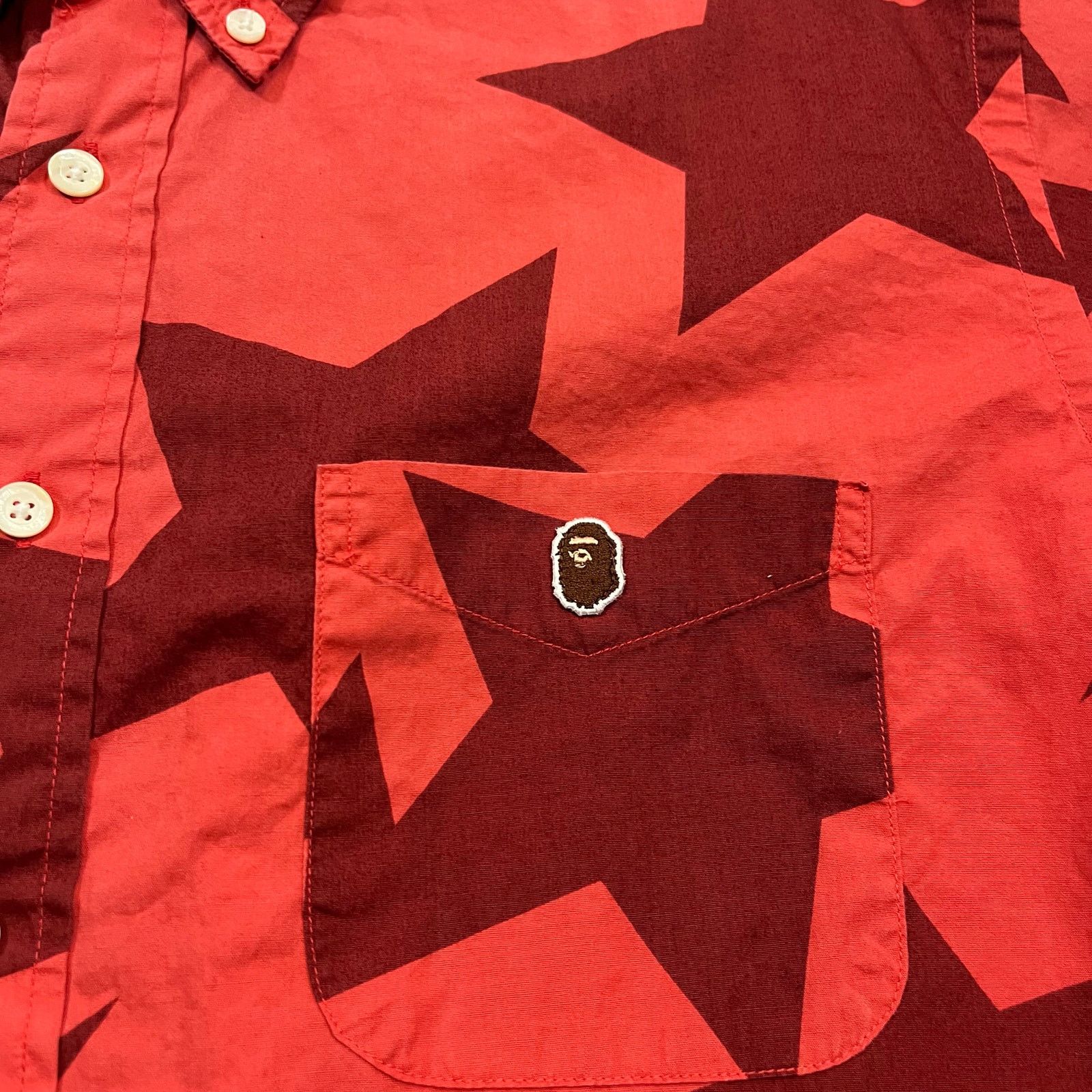 Bape × Nigo Authentic Bape 2000's All Over Sta Print Button Up Shirt M Size US M / EU 48-50 / 2 - 2 Thumbnail