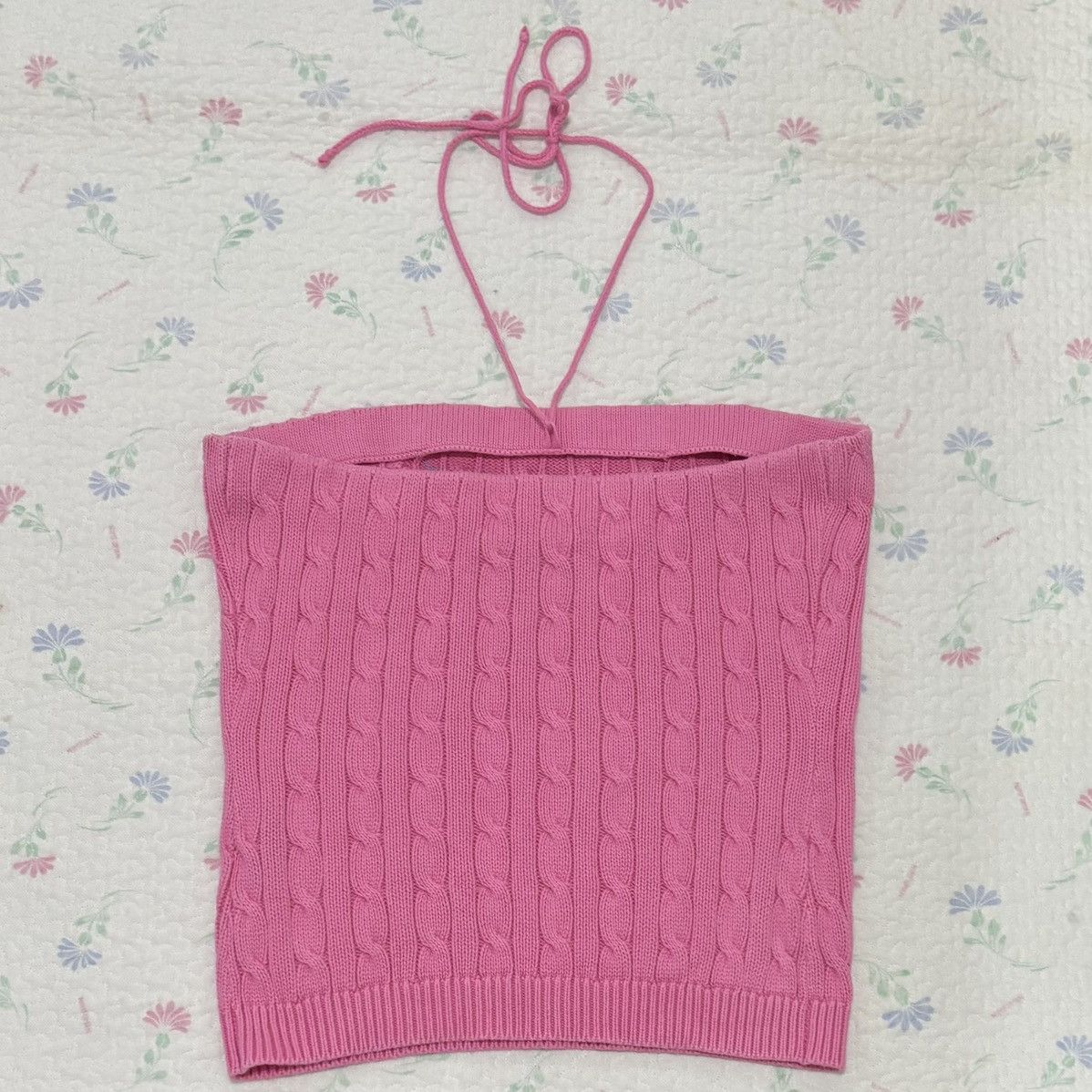 Polo Ralph Lauren Polo Ralph Lauren Cable Knit Tube Top Size L / US 10 / IT 46 - 4 Thumbnail