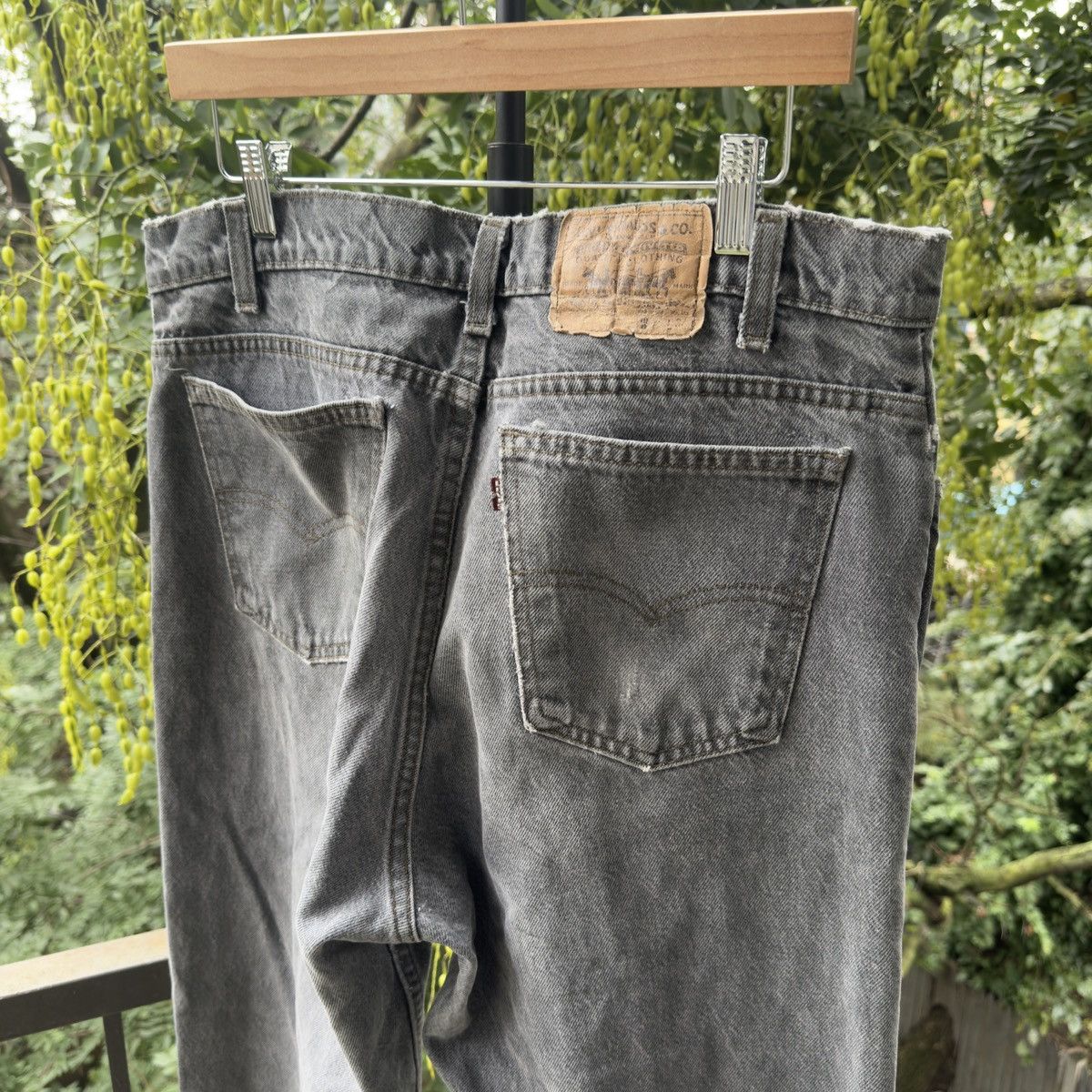 Levi's 90s Levi's 505 Black Jeans Distressed ERD Grunge Chrome Size US 36 / EU 52 - 6 Thumbnail