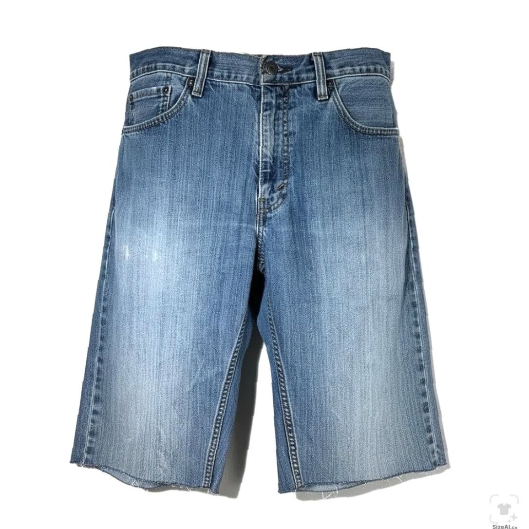 Levi's Levi's 559 Shorts Mens 36 Blue Medium Wash Relaxed Fit Bermuda Denim Casual Inseam 12 in Size US 36 / EU 52 - 2 Thumbnail
