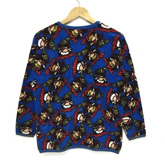 Hysteric Glamour HYSTERIC GLAMOUR AOP Japan Anime Manga Fleece Sweater Jacket Size S / US 4 / IT 40 - 6 Thumbnail