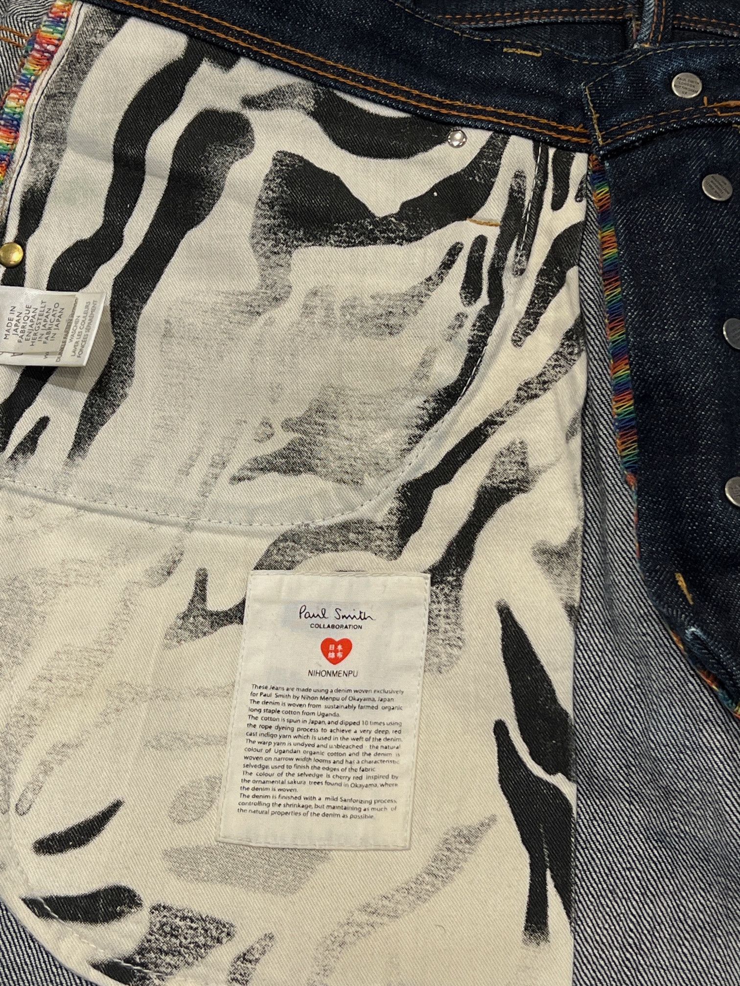 Paul Smith Paul Smith x Nihon Menpu Limited Edition Selvedge Denim Size US 34 / EU 50 - 7 Thumbnail
