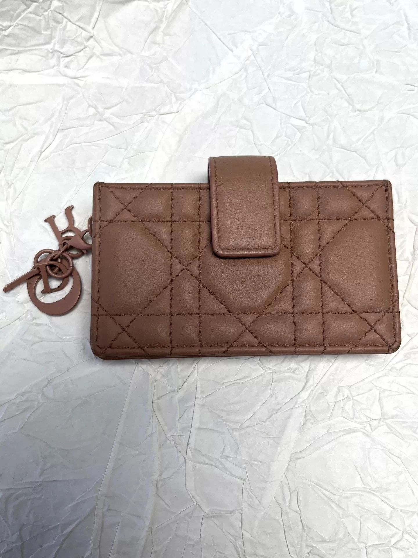 Dior Dior Pink Lambskin Accordion Card Holder Size ONE SIZE - 1 Thumbnail