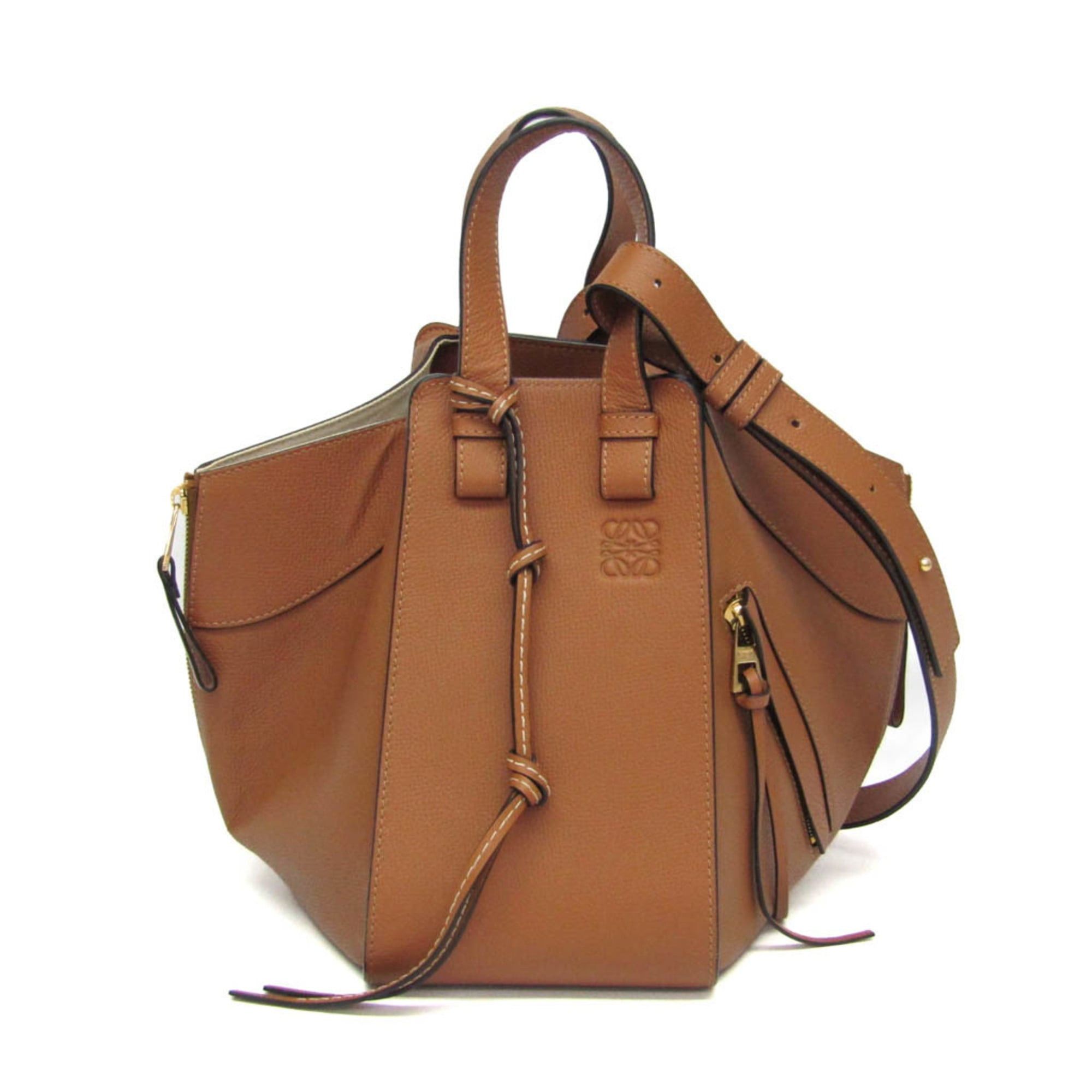 Loewe Loewe Hammock Small Women's Leather Handbag,Shoulder Bag Brown Size ONE SIZE - 1 Thumbnail