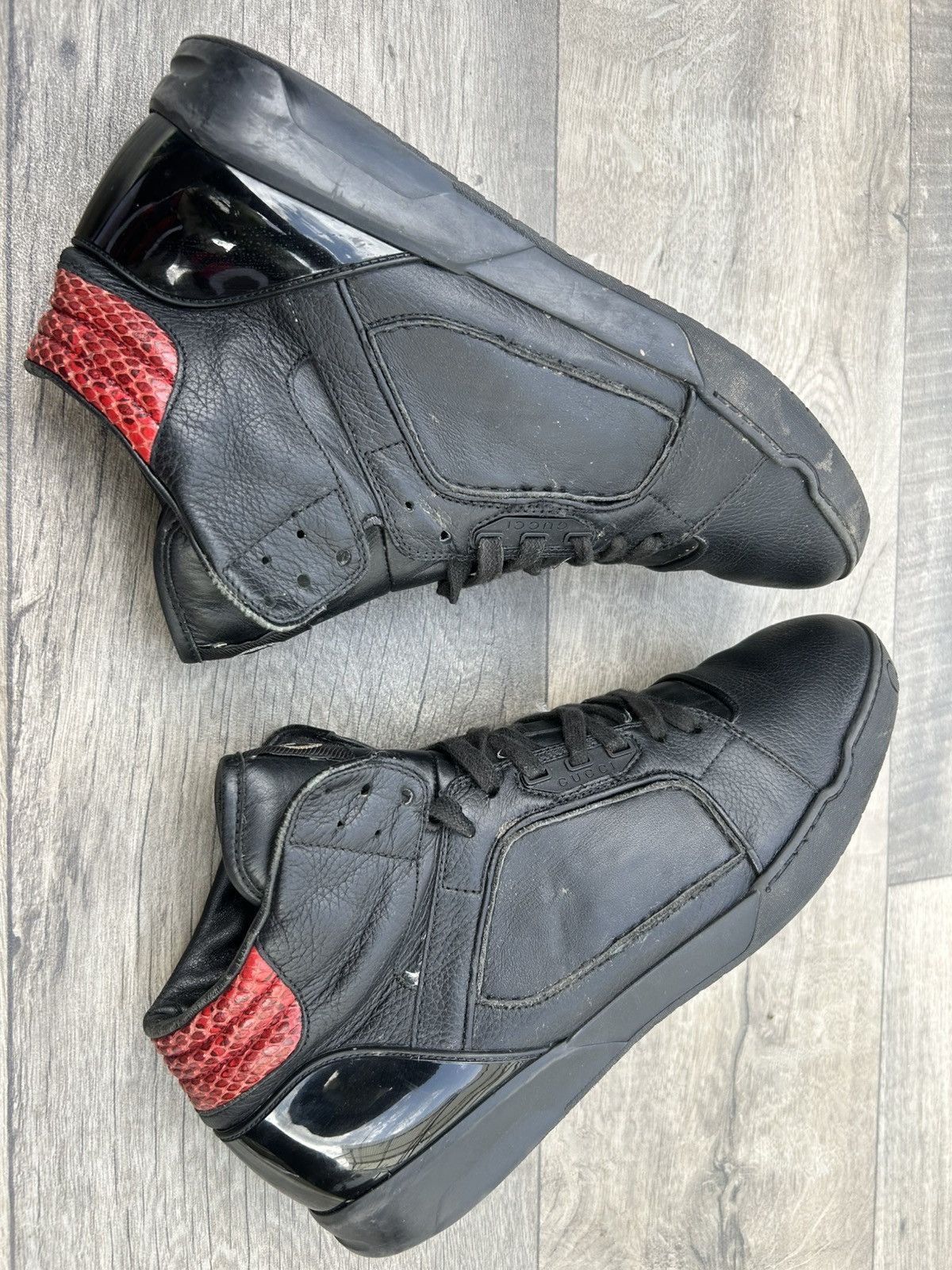 Gucci Gucci Interlocking G Logo High-Top Sneakers Size US 9 / EU 42 - 6 Thumbnail