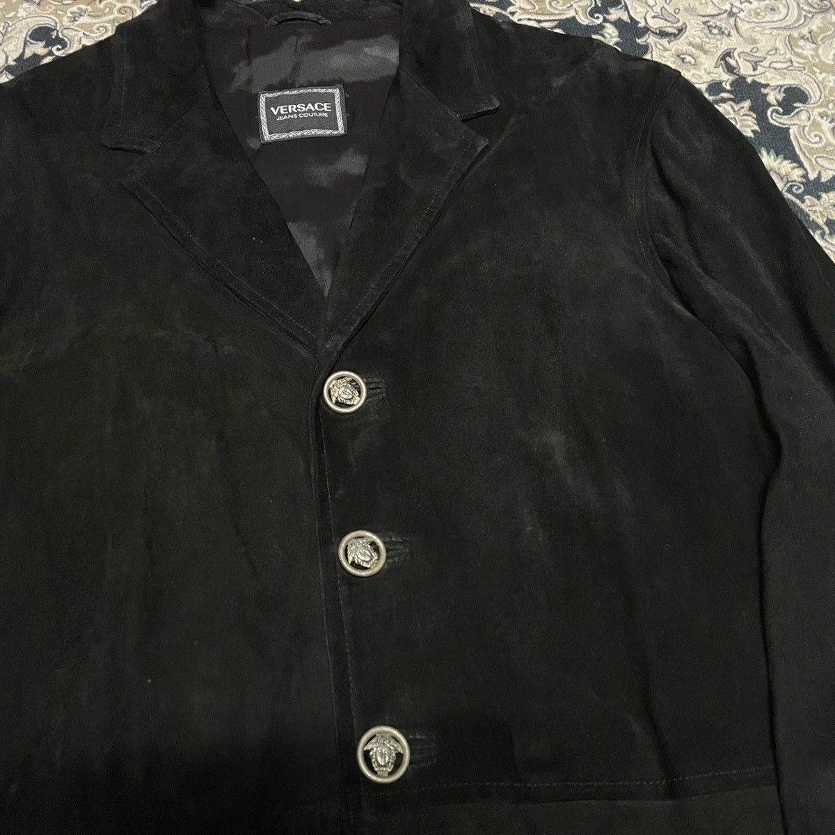 Genuine Leather × Versace × Vintage Versace Parka Suede Leather Size US M / EU 48-50 / 2 - 7 Thumbnail