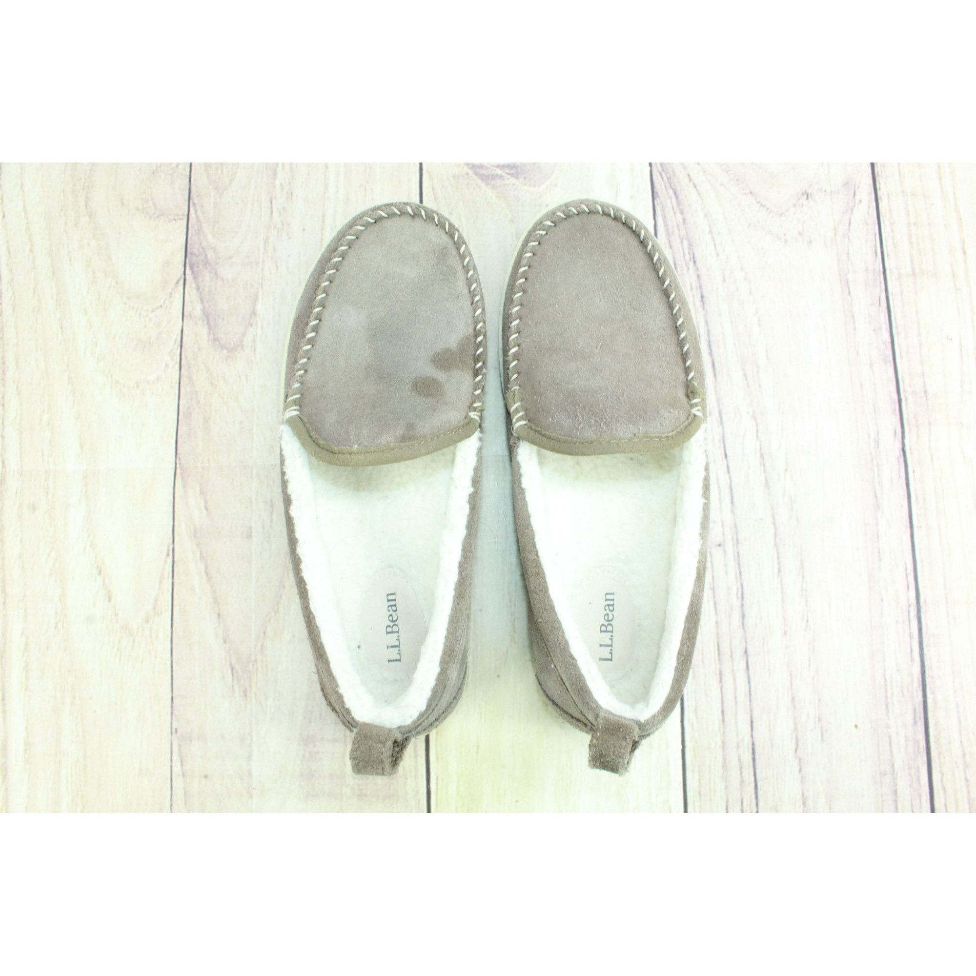 L.L. Bean LL Bean Women's Fleece Lined Mountain Moccasin Slippers Size US 8 / IT 38 - 7 Thumbnail