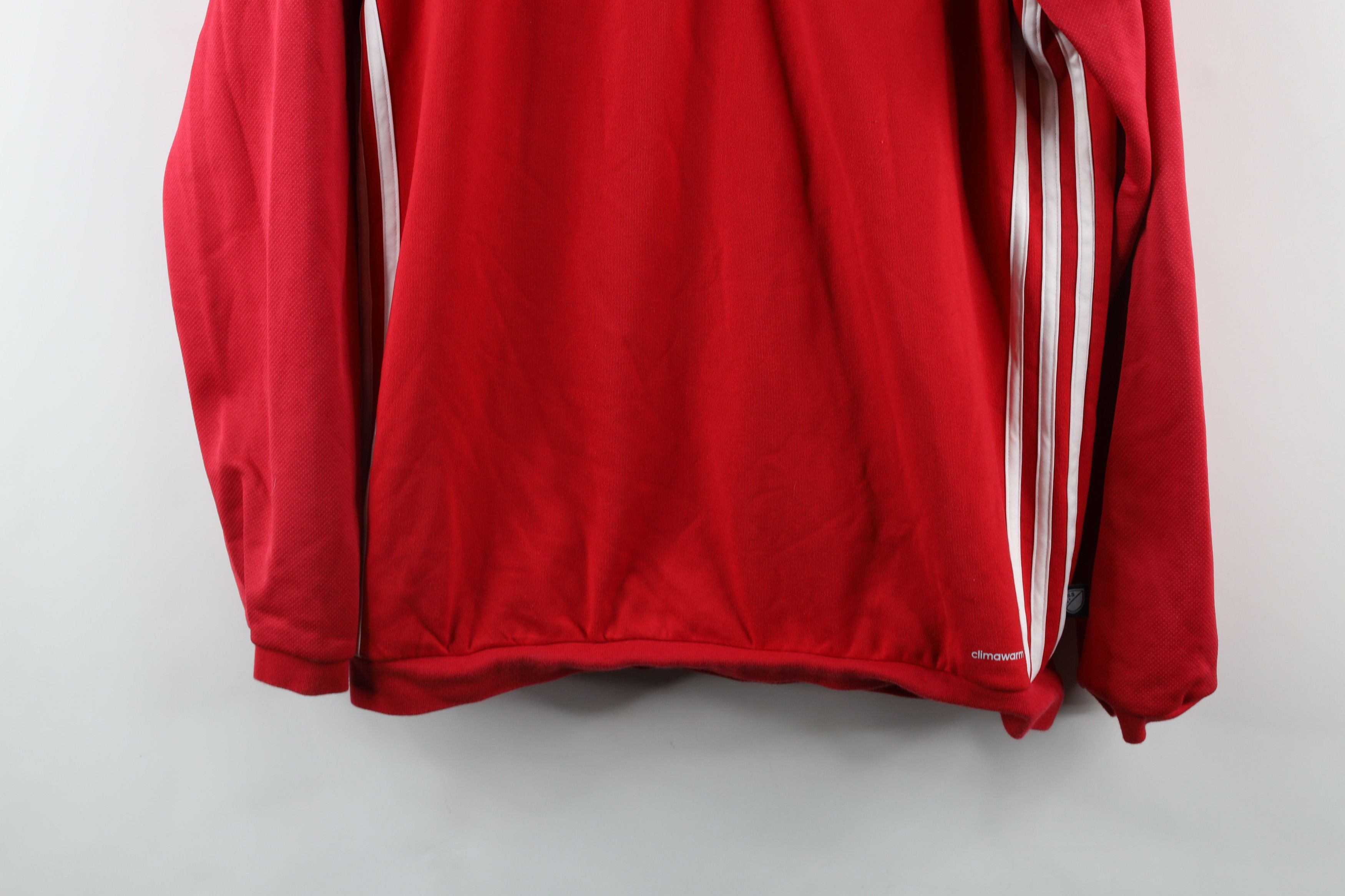 Adidas × Vintage Adidas MLS Red Bull Soccer Half Zip Pullover Sweatshirt Size US M / EU 48-50 / 2 - 3 Thumbnail