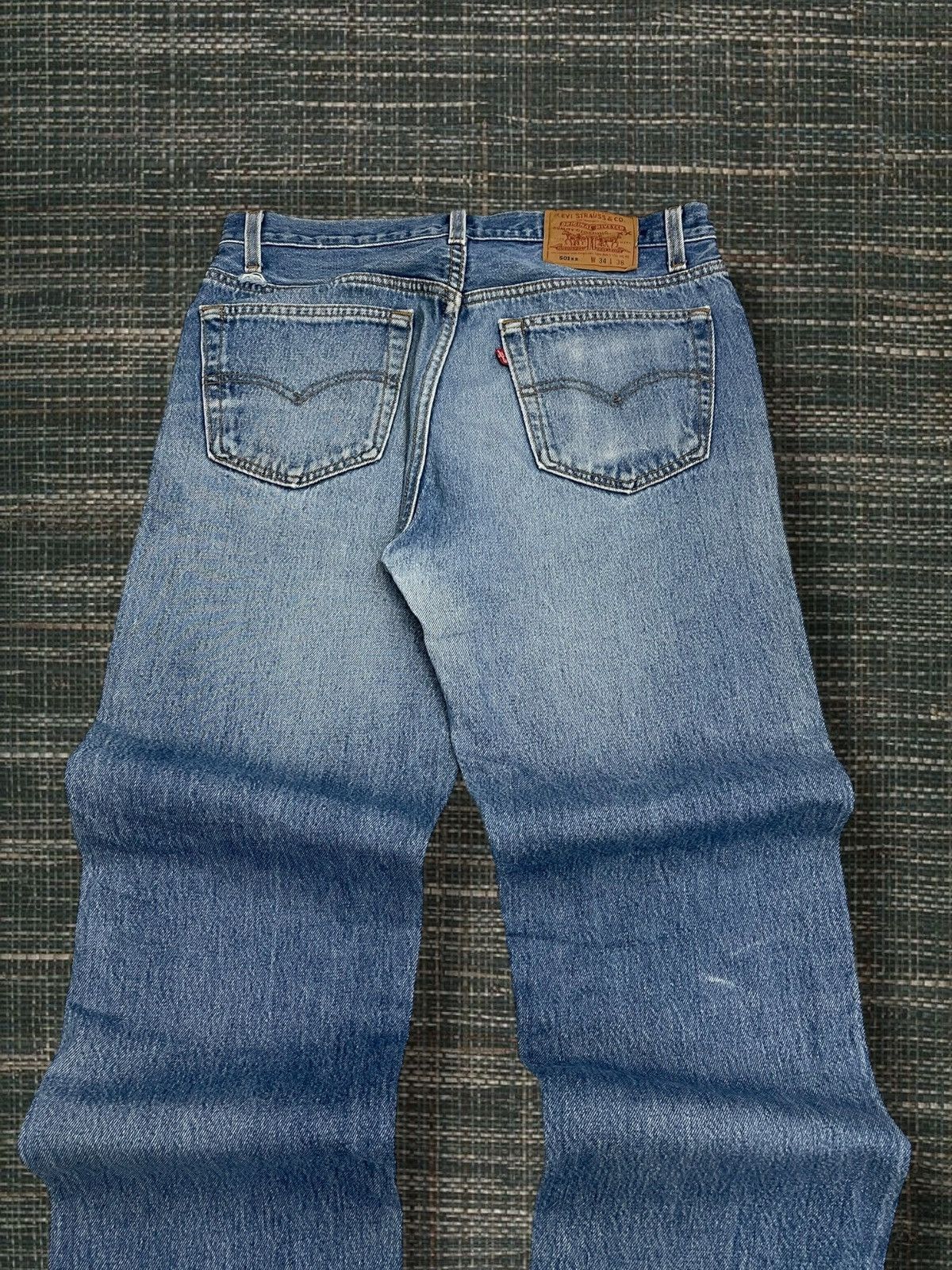 Levi's Vintage Clothing Og Vintage 90s Original Designer Levis 501 Distressed Denim Size US 31 - 11 Thumbnail
