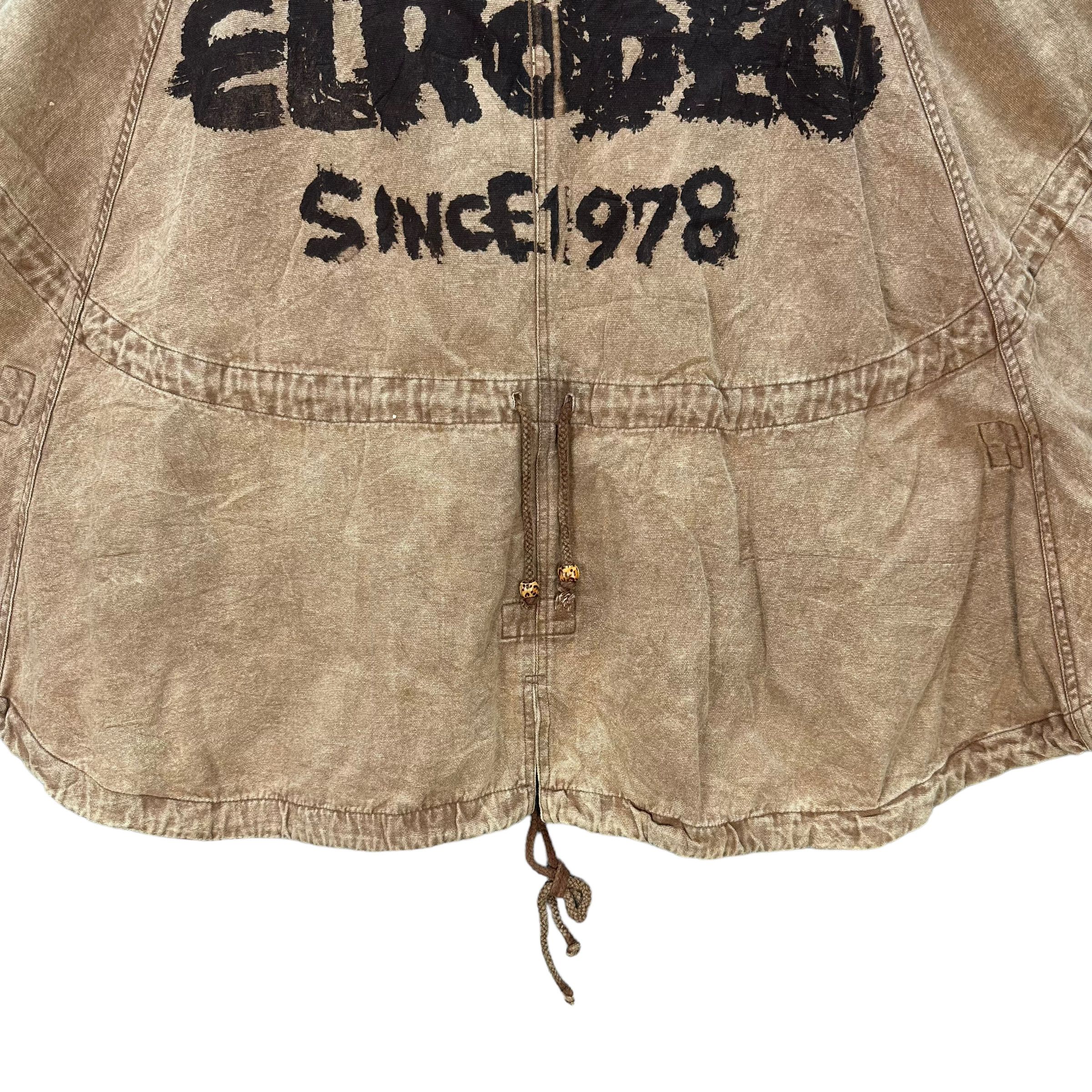 Japanese Brand EL RODEO BACK BIG LOGO PONCHO CAPE COAT #8609-017 Size S / US 4 / IT 40 - 3 Thumbnail